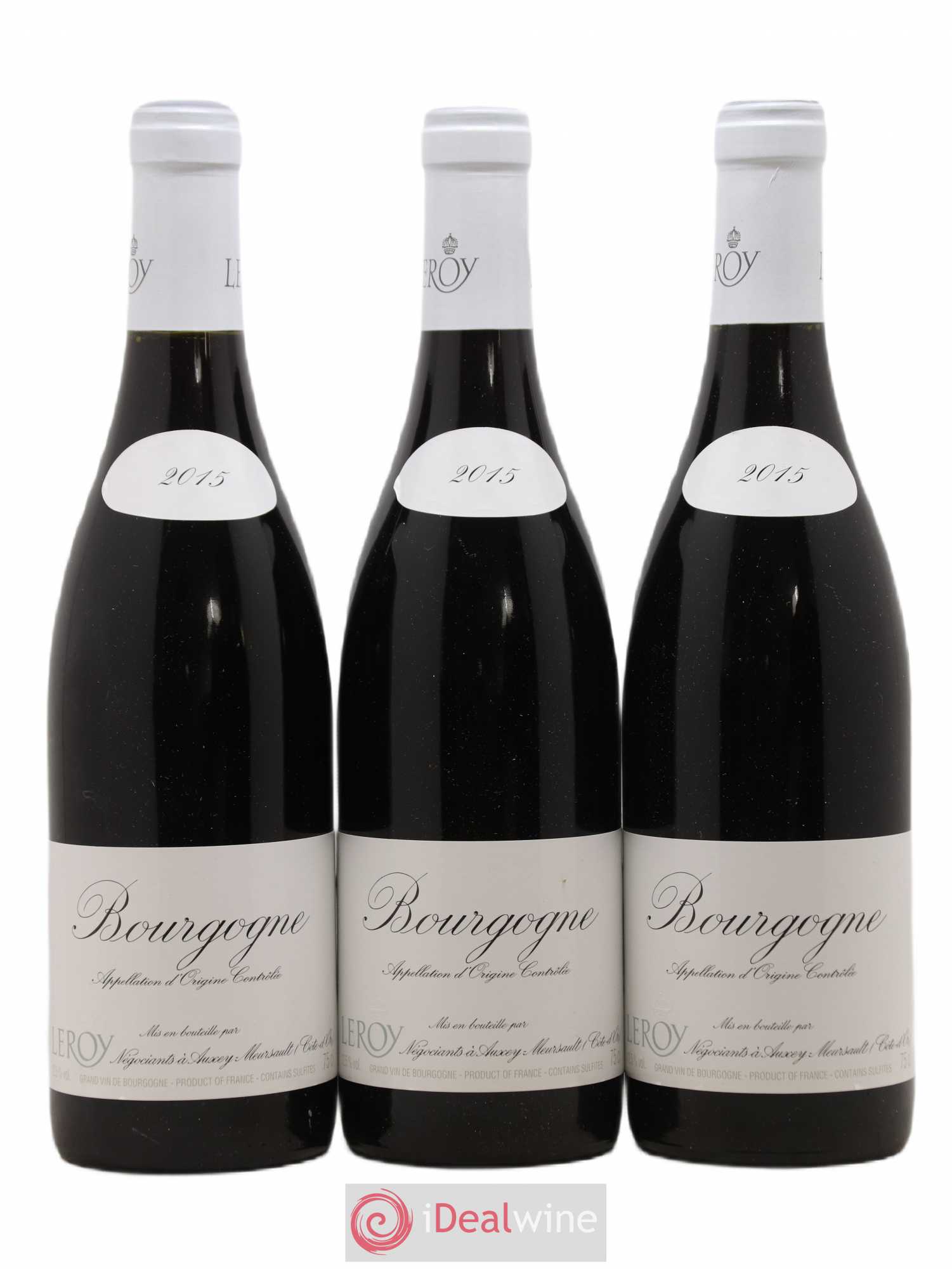Bourgogne Leroy SA 2015 - Lot de 3 bouteilles - 0