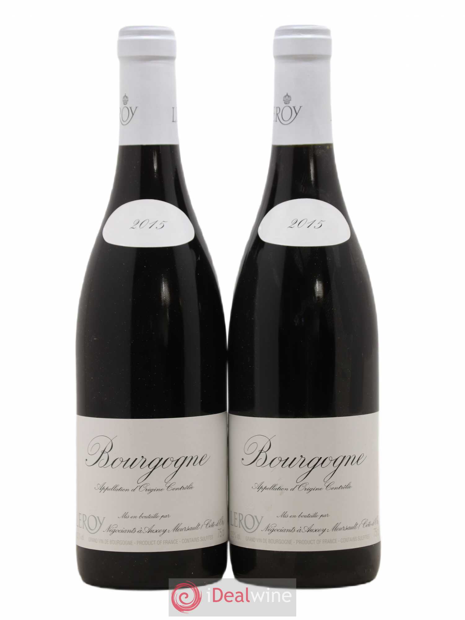 Bourgogne Leroy SA 2015 - Lot de 2 bouteilles - 0