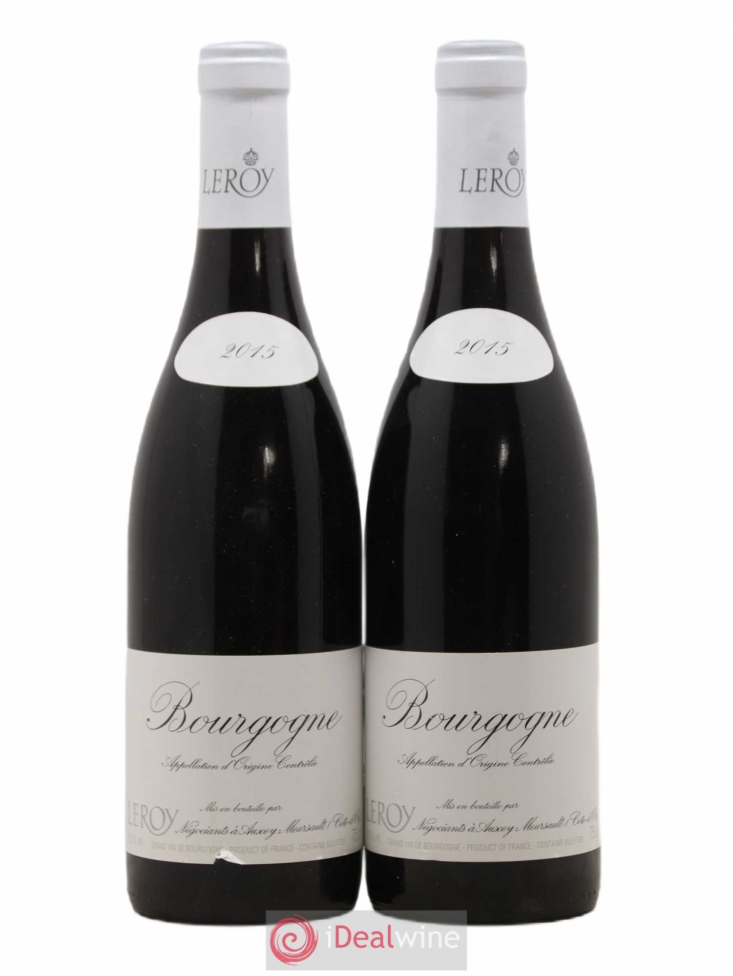 Bourgogne Leroy SA 2015 - Lot de 2 bouteilles - 0