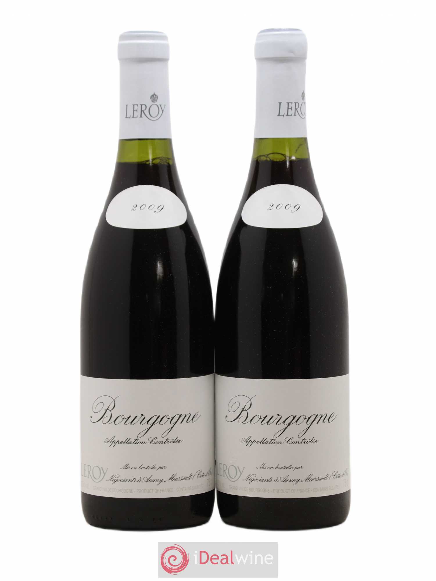 Bourgogne Leroy SA 2009 - Lot de 2 bouteilles - 0