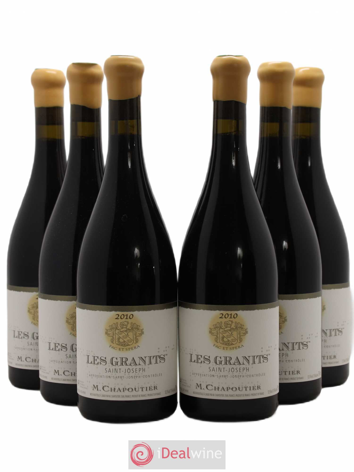 Saint-Joseph Les Granits Chapoutier 2010 - Lot de 6 bouteilles - 0