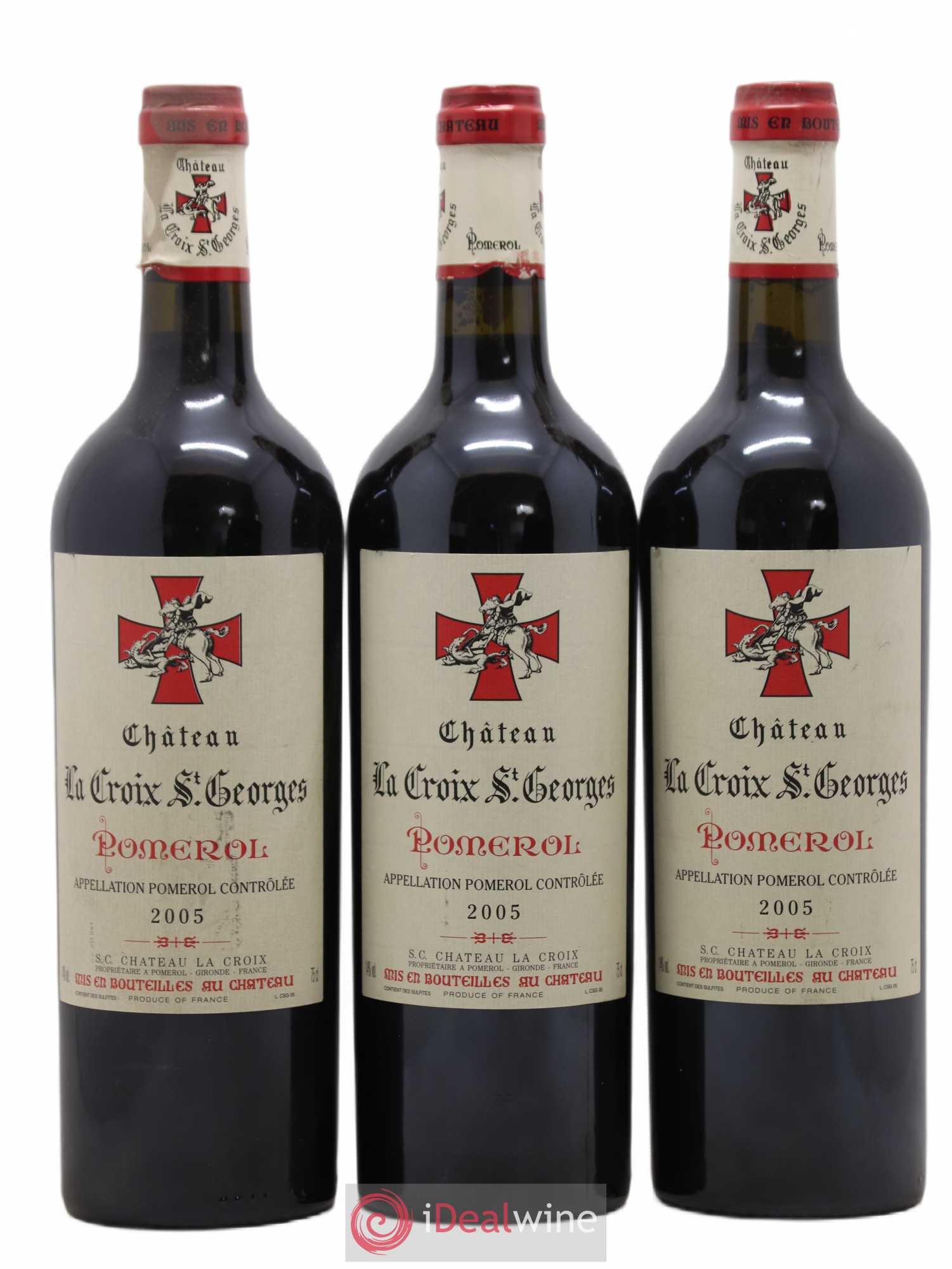 Château la Croix Saint-Georges 2005 - Lot de 3 bouteilles - 0