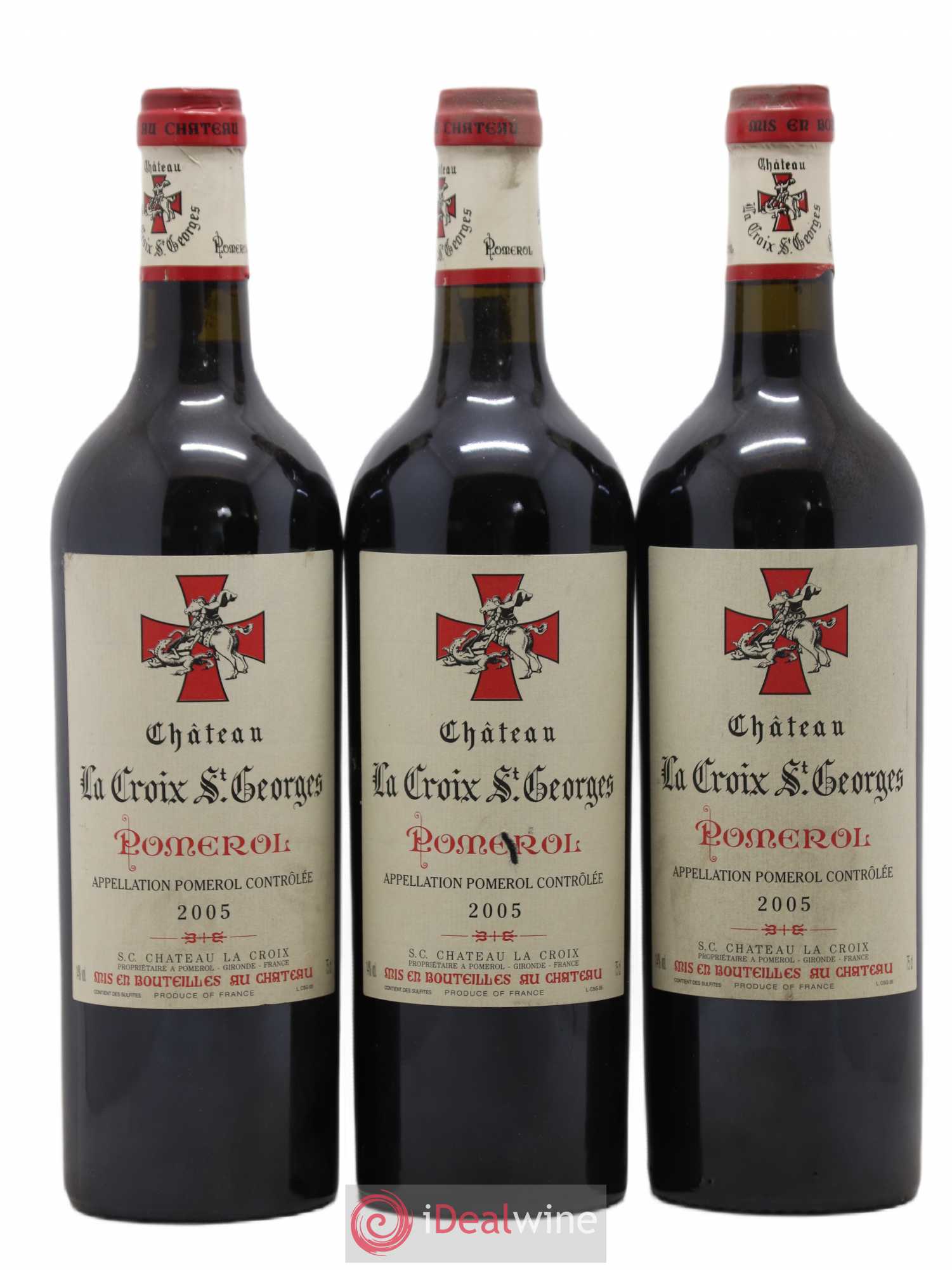 Château la Croix Saint-Georges 2005 - Lot de 3 bouteilles - 0
