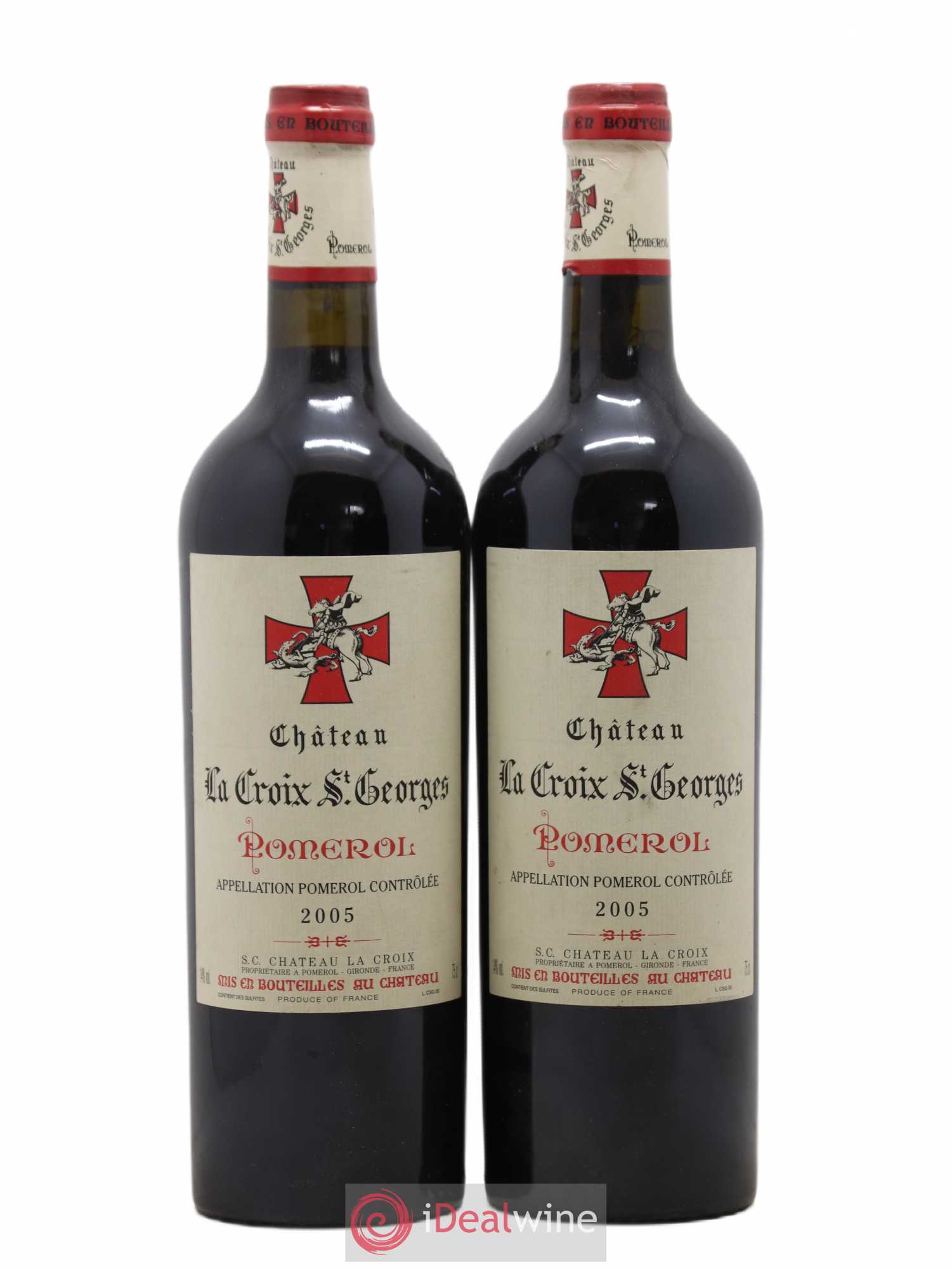 Château la Croix Saint-Georges 2005 - Lot de 2 bouteilles - 0