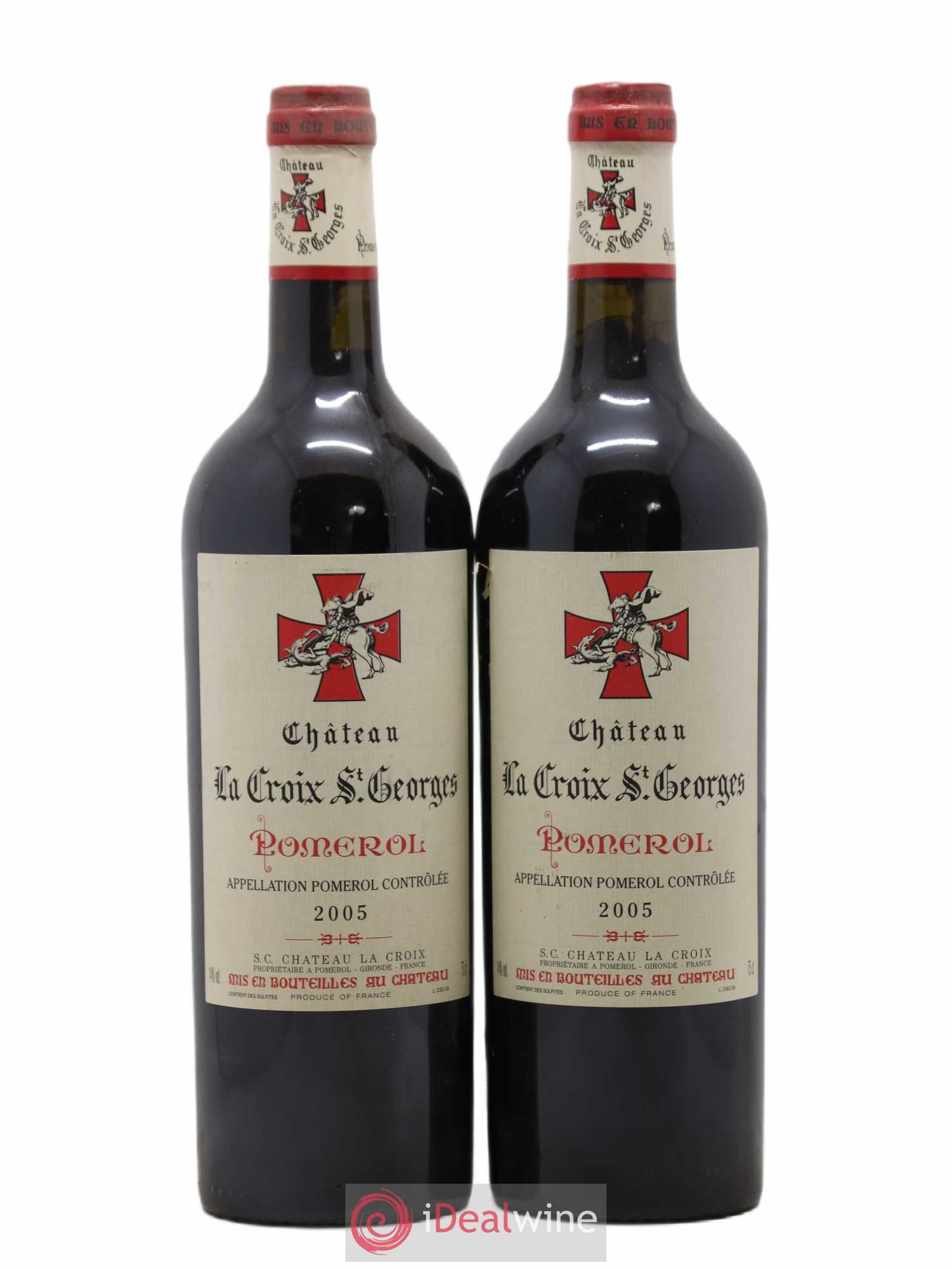 Château la Croix Saint-Georges 2005 - Lot de 2 bouteilles - 0