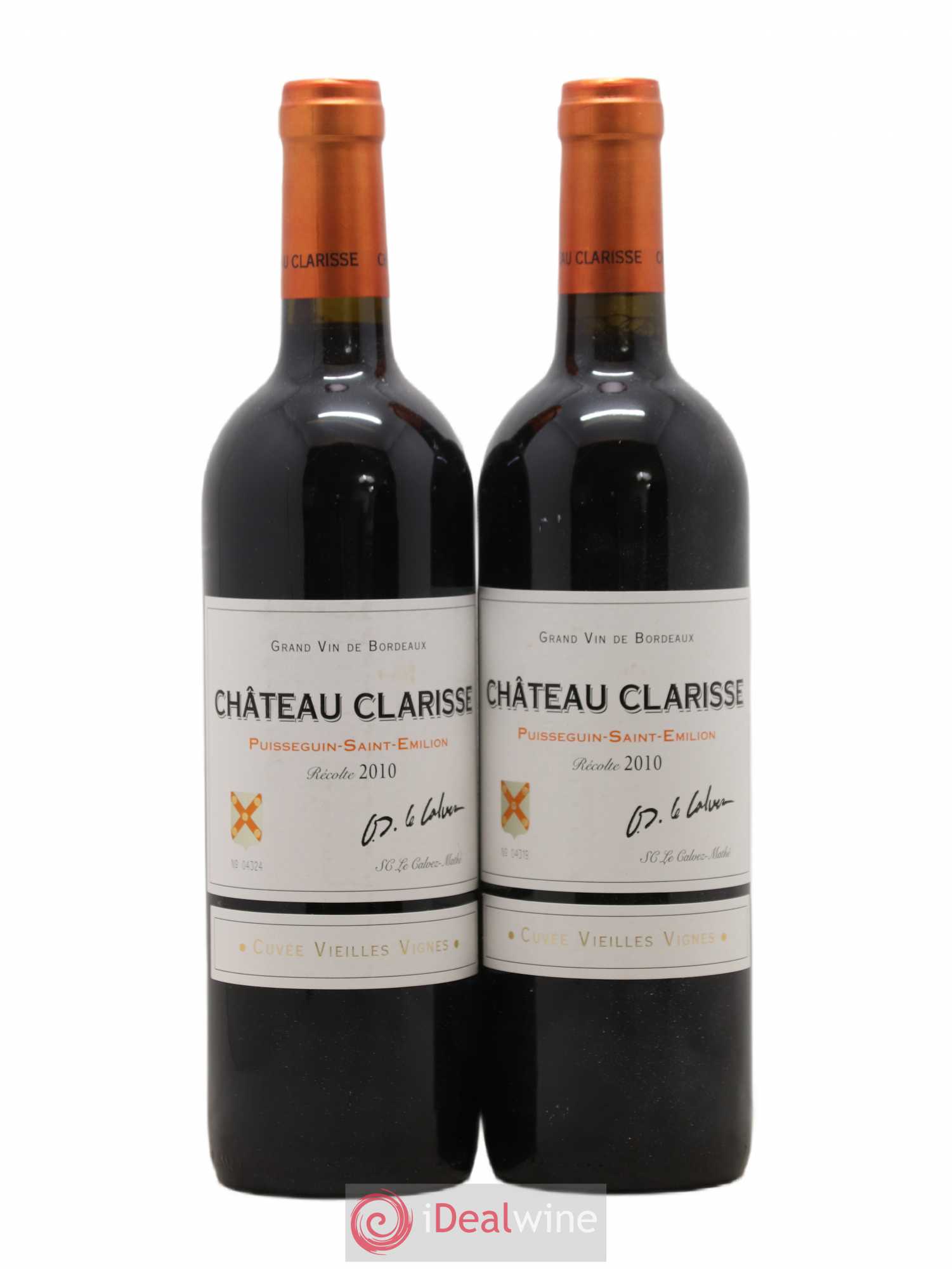 Château Clarisse - Vieilles Vignes 2010 - Lot de 2 bouteilles - 0