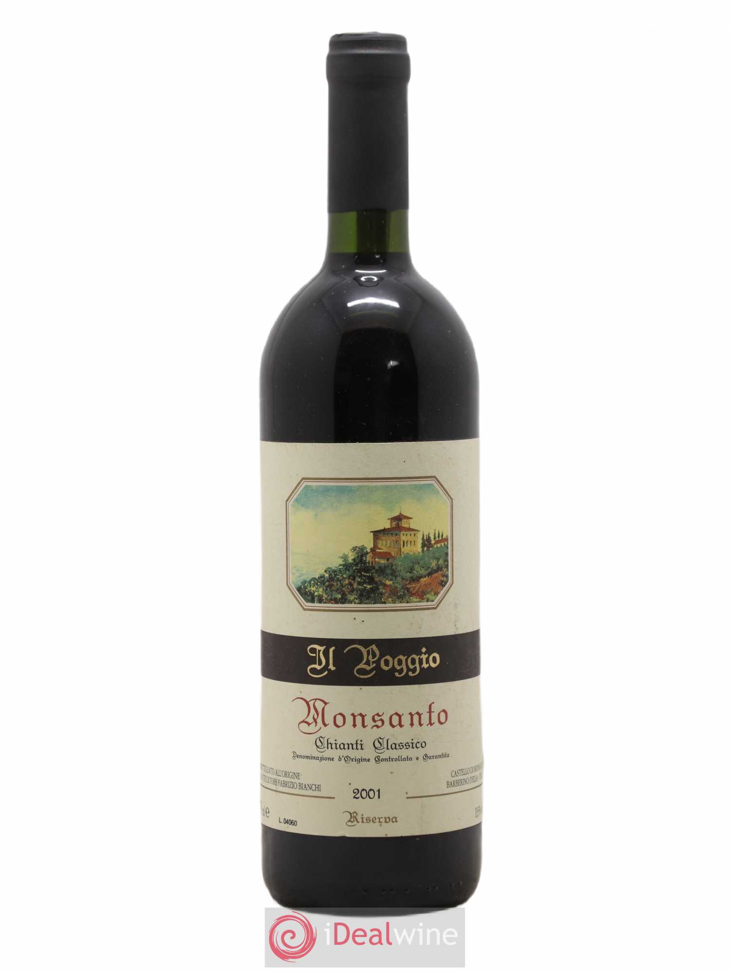 Chianti Classico DOCG Riserva Il Poggio Castello di Monsanto 2001 - Posten von 1 Flasche - 0