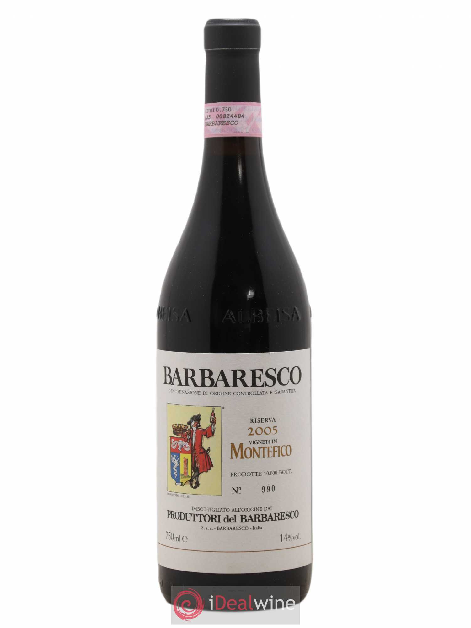 Barbaresco DOCG Riserva Montefico Produttori del Barbaresco 2005 - Lot de 1 bouteille - 0