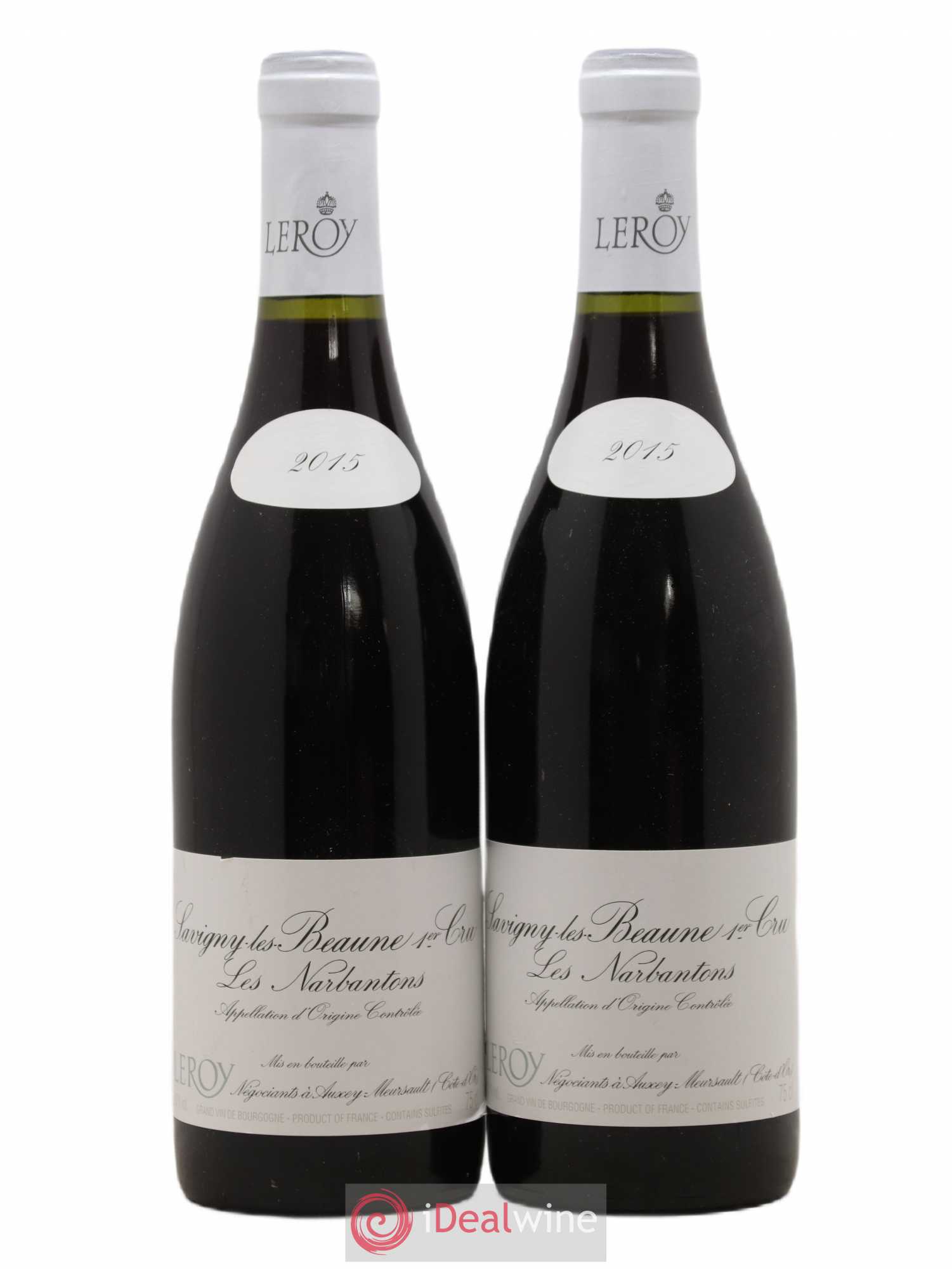 Savigny-lès-Beaune 1er Cru Les Narbantons Leroy SA 2015 - Lot de 2 bouteilles - 0