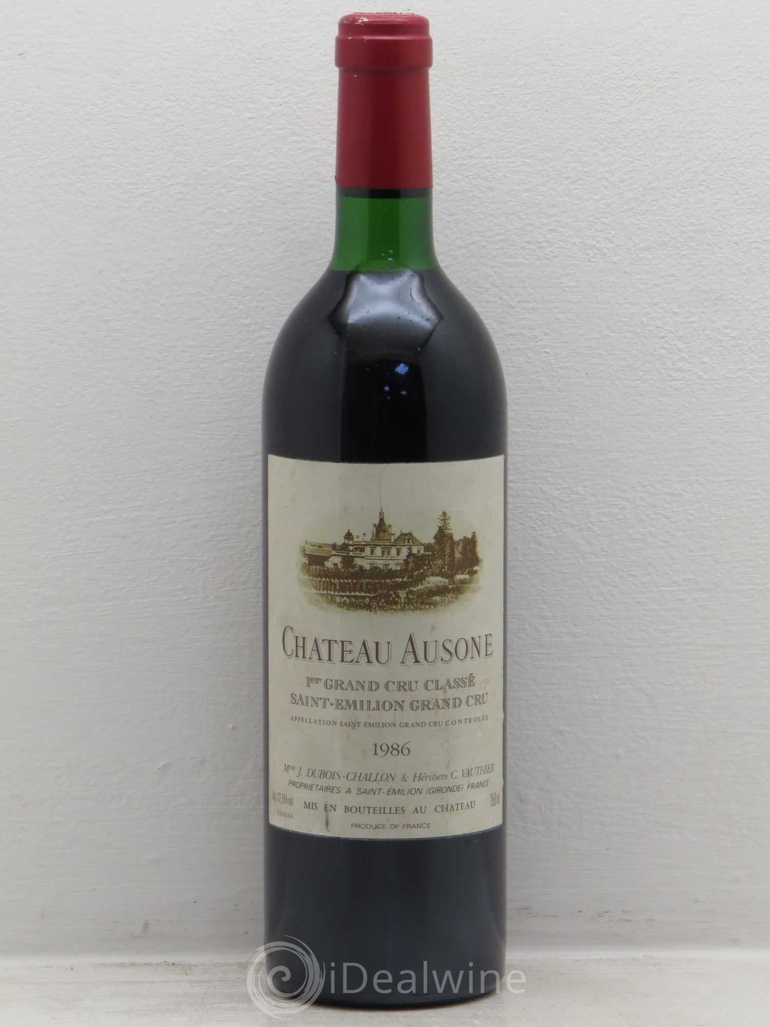 Château Ausone 1er Grand Cru Classé A 1986 - Lot de 1 bouteille - 0