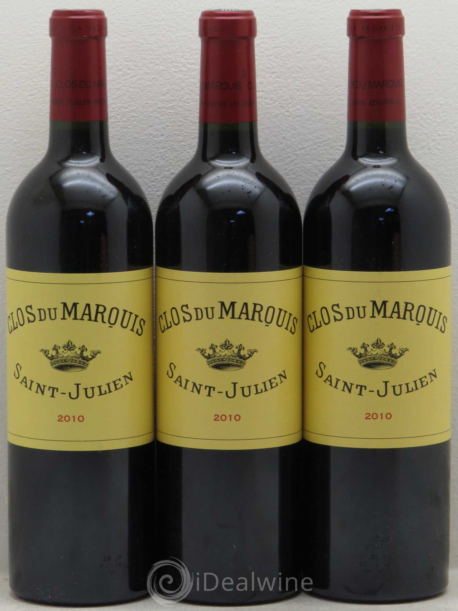 Clos du Marquis 2010 - Lot de 3 bouteilles - 0