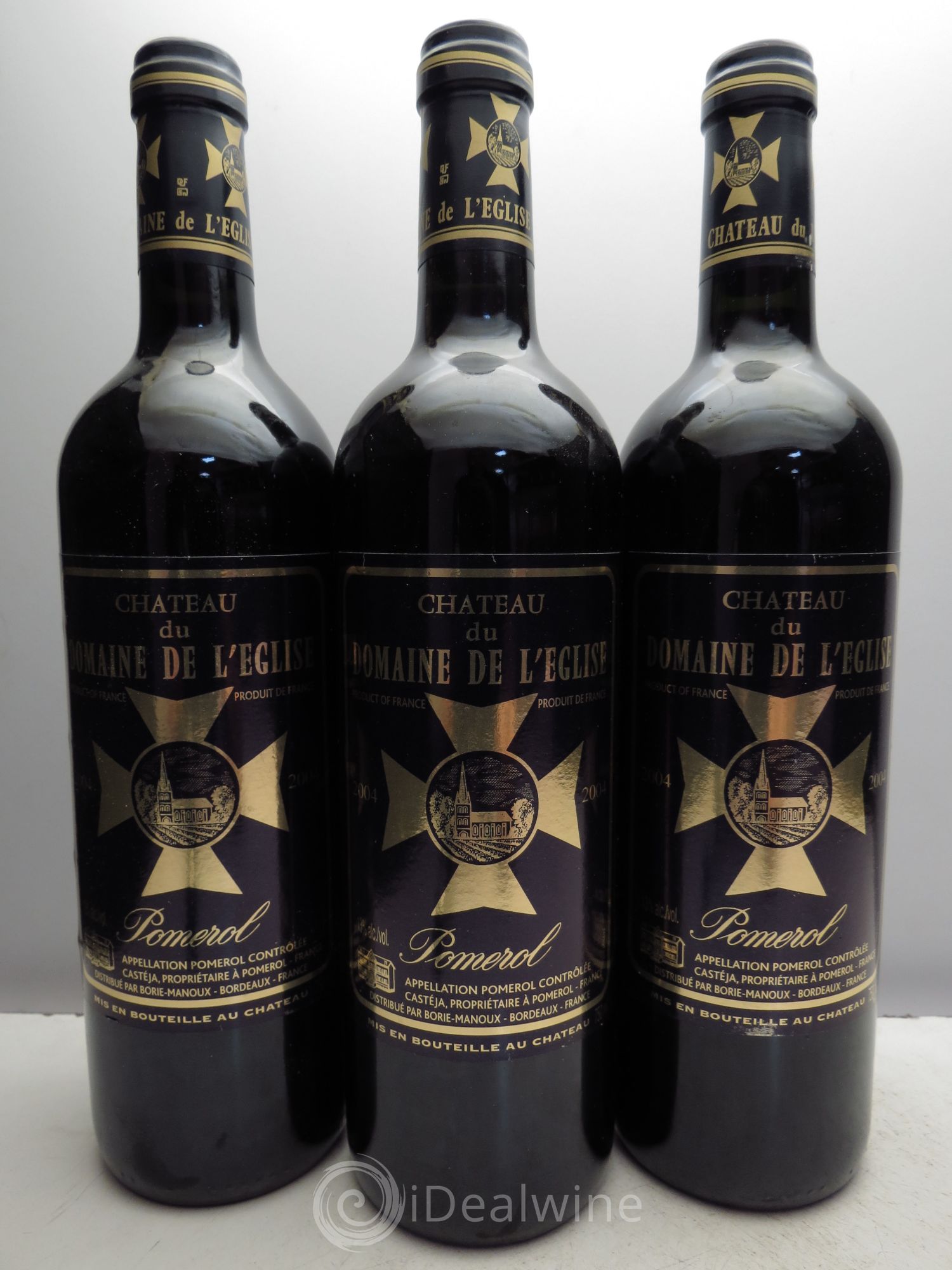 Château du Domaine de l'Église 2004 - Lot de 3 bouteilles - 0