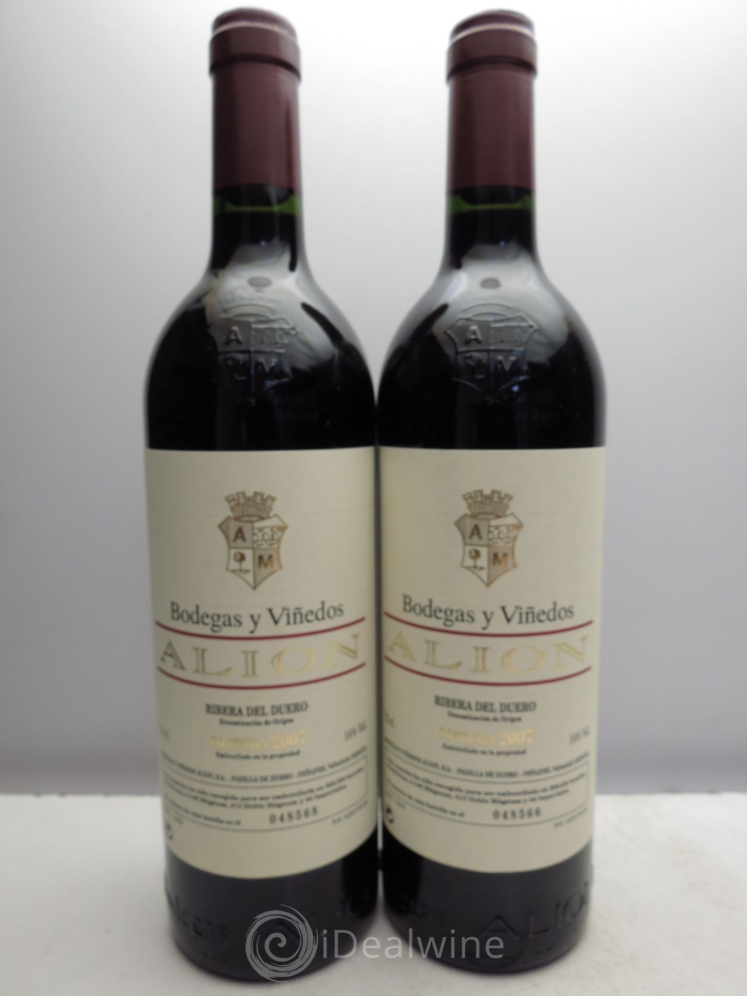 Ribera Del Duero DO Vega Sicilia Alion Famille Alvarez 2007 - Lot de 2 bouteilles - 0