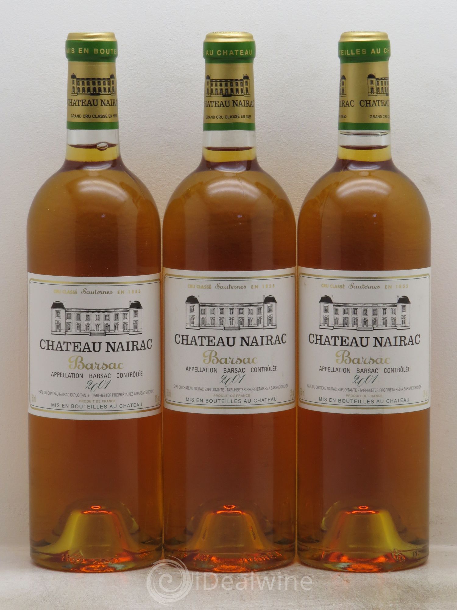Château Nairac 2ème Grand Cru Classé 2001 - Lotto di 3 bottiglie - 0