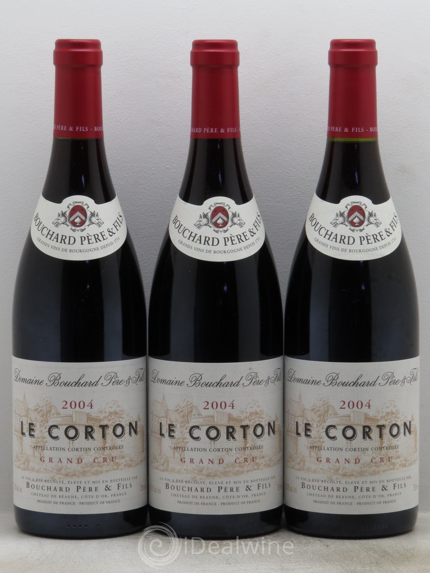 Corton Grand Cru Le Corton Bouchard Père & Fils 2004 - Lot de 3 bouteilles - 0