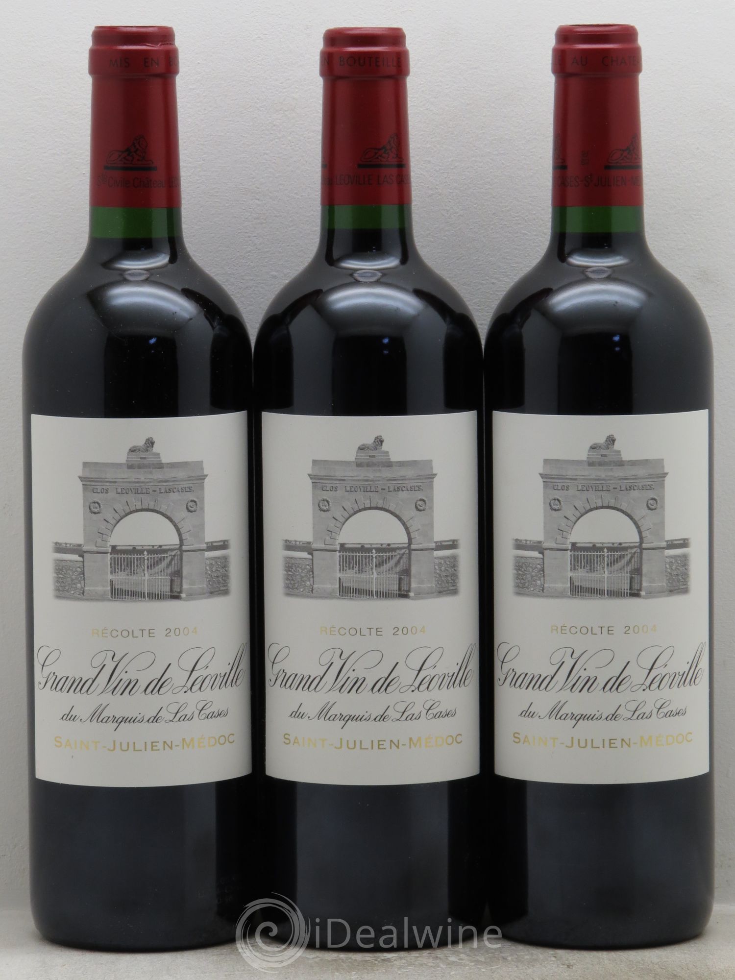Château Léoville Las Cases 2ème Grand Cru Classé 2004 - Lot de 3 bouteilles - 0