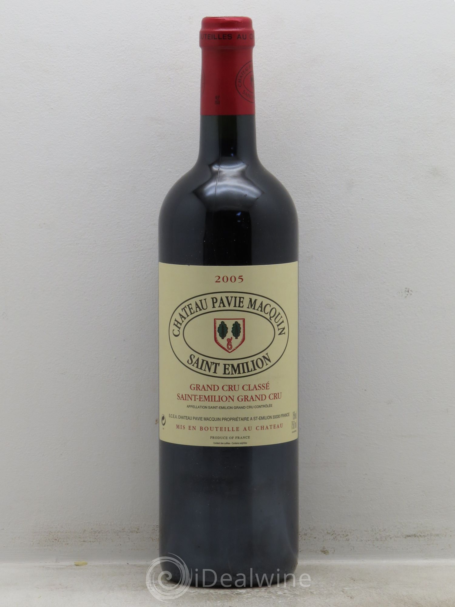 Château Pavie Macquin 1er Grand Cru Classé B 2005 - Lot de 6 bouteilles - 0