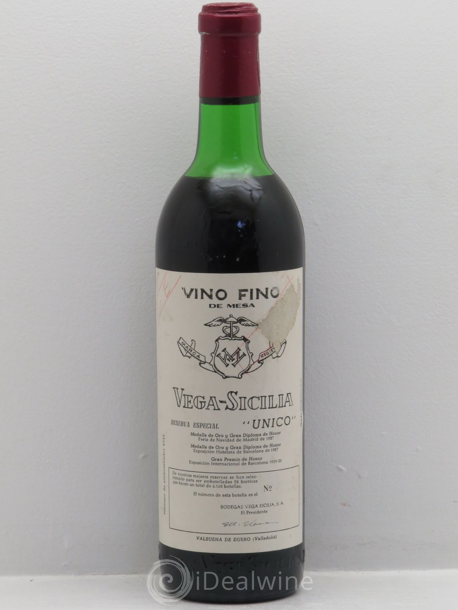 Ribera Del Duero DO Vega Sicilia Unico Famille Alvarez - Posten von 1 Flasche - 0