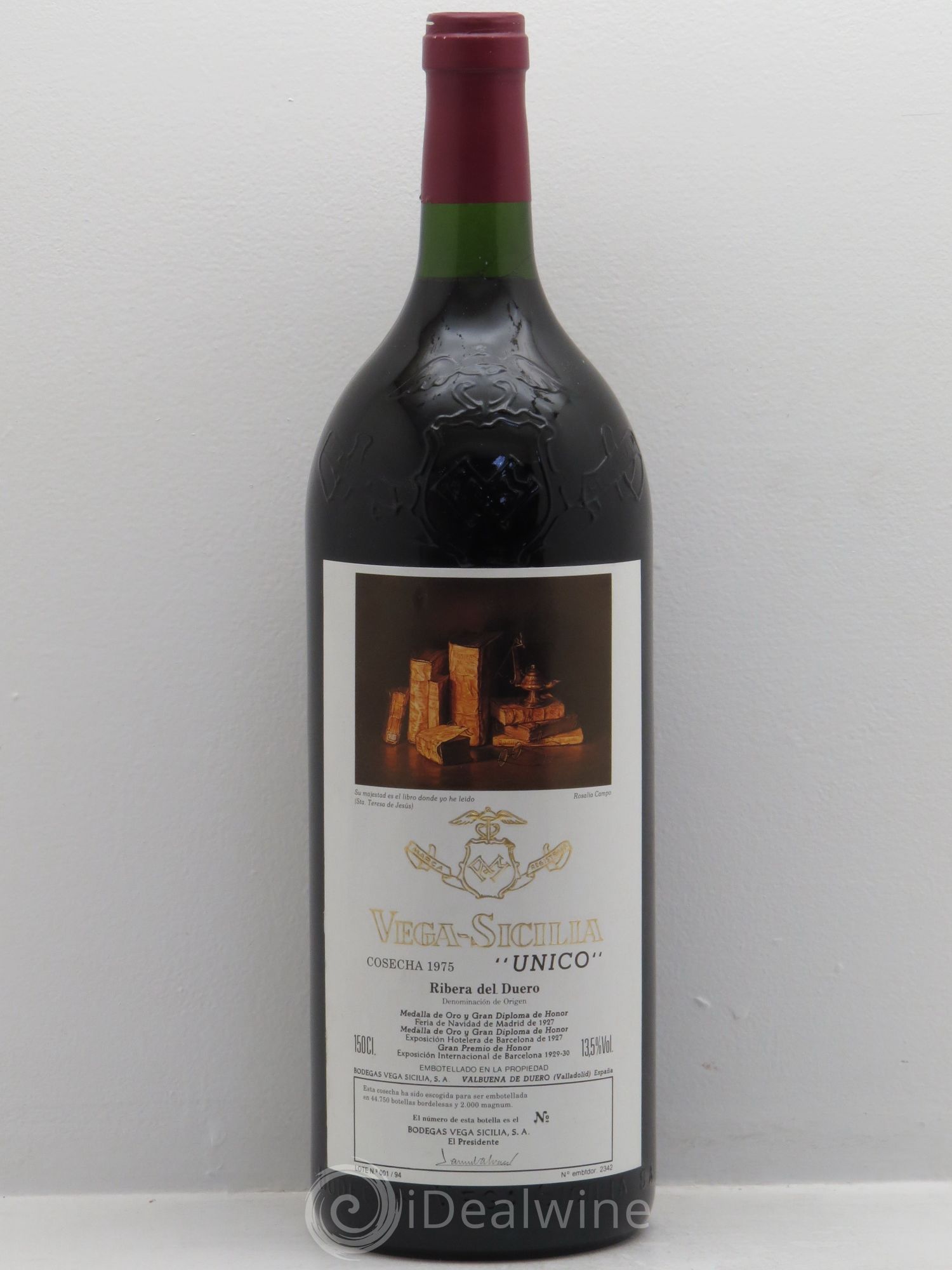 Ribera Del Duero DO Vega Sicilia Unico Famille Alvarez 1975 - Lot de 1 magnum - 0