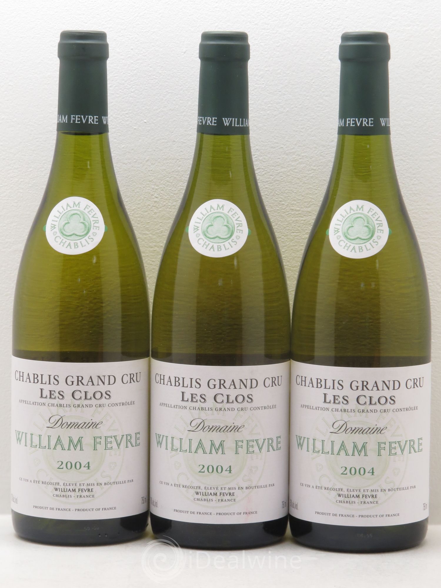 Chablis Grand Cru Les Clos William Fèvre 2004 - Lot de 3 bouteilles - 0