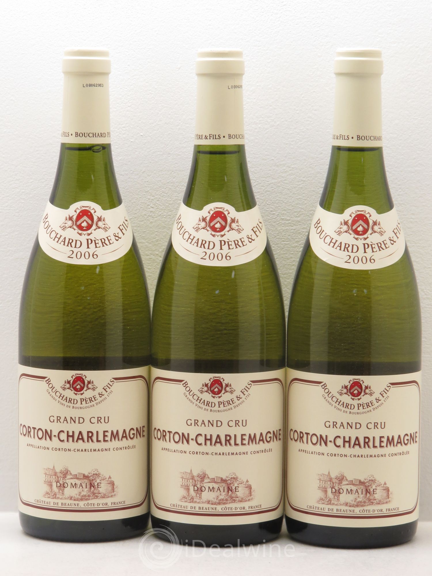 Corton-Charlemagne Grand Cru Bouchard Père & Fils 2006 - Lot de 3 bouteilles - 0