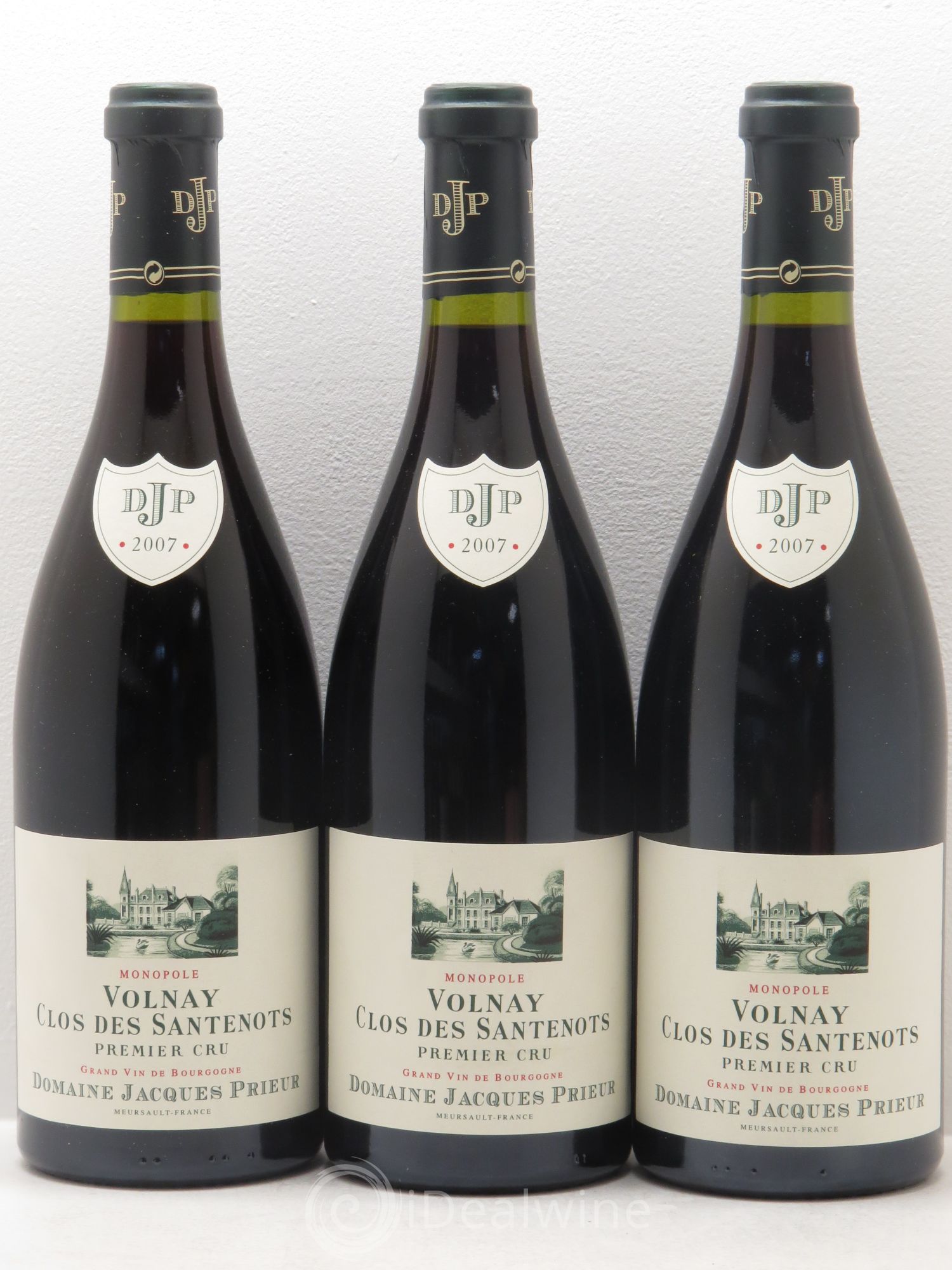 Volnay 1er Cru Clos des Santenots Jacques Prieur (Domaine) 2007 - Lot de 3 bouteilles - 0