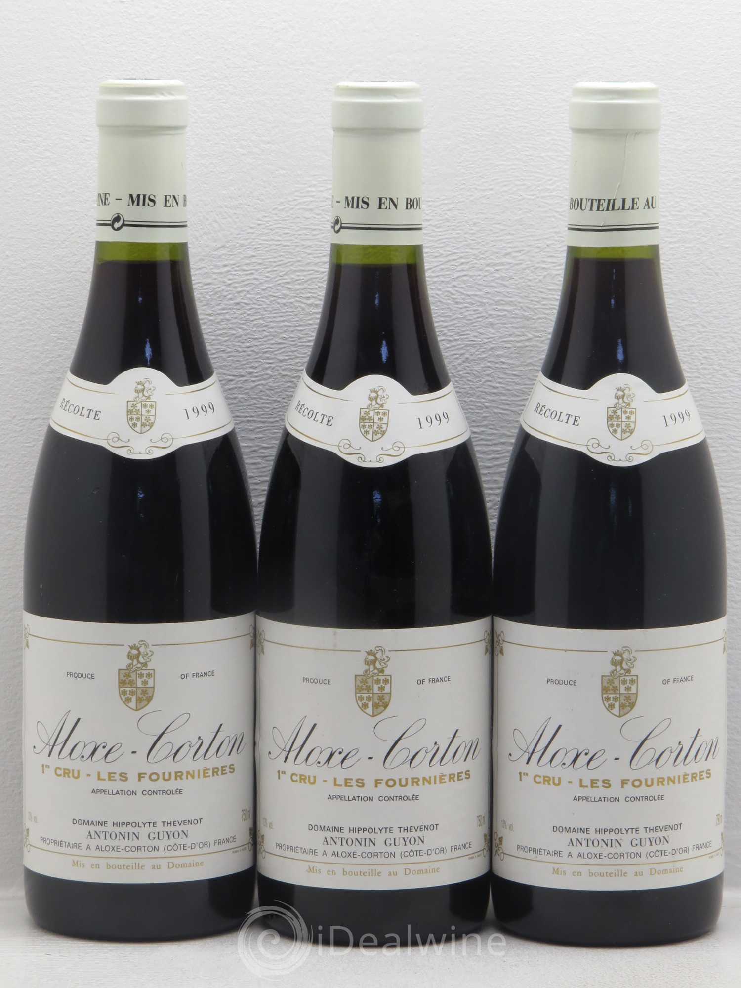 Aloxe-Corton 1er Cru Les Fournières Domaine Antonin Guyon 1999 - Posten von 3 Flaschen - 0