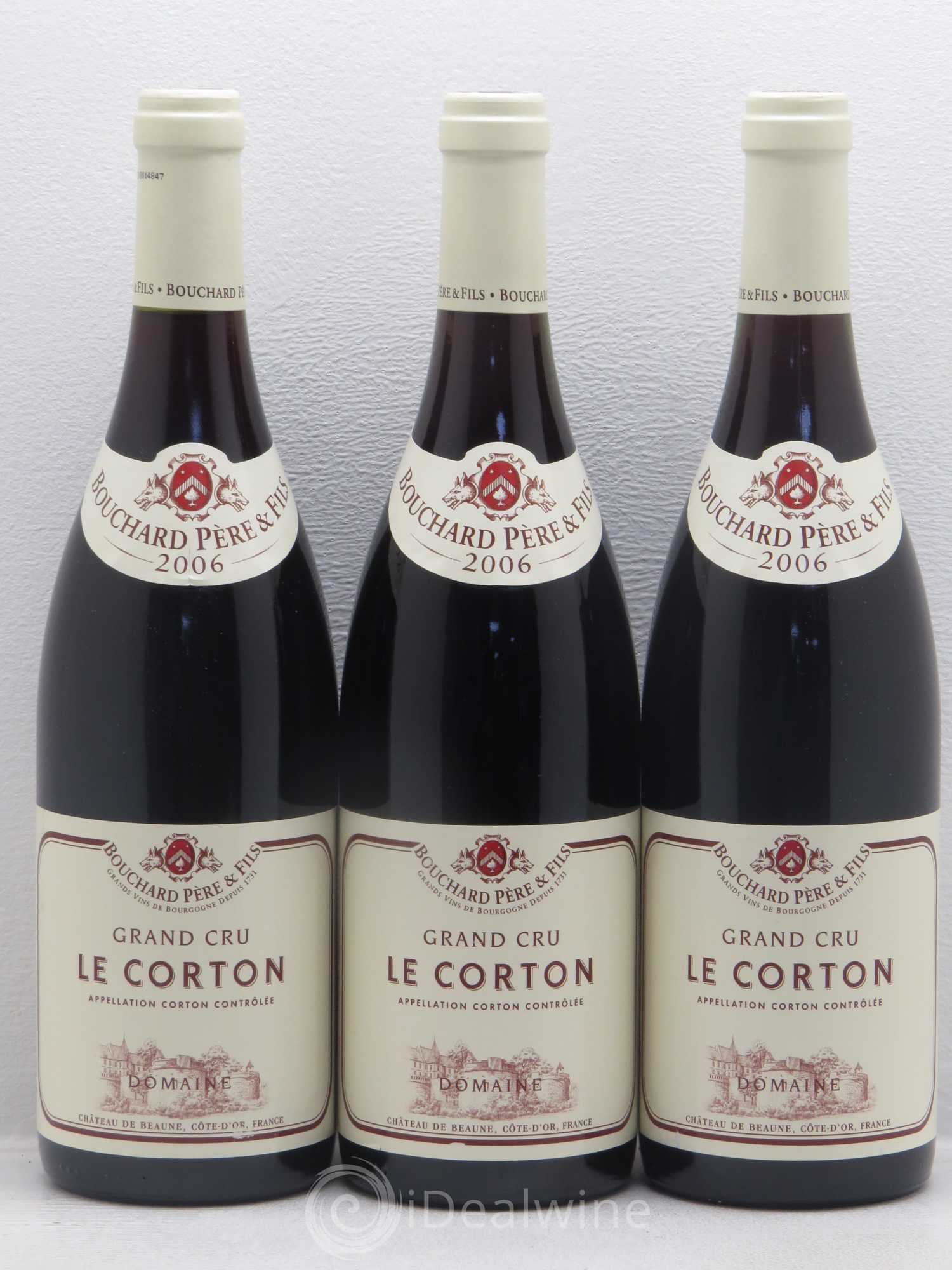 Corton Grand Cru Le Corton Bouchard Père & Fils 2006 - Lot de 3 bouteilles - 0