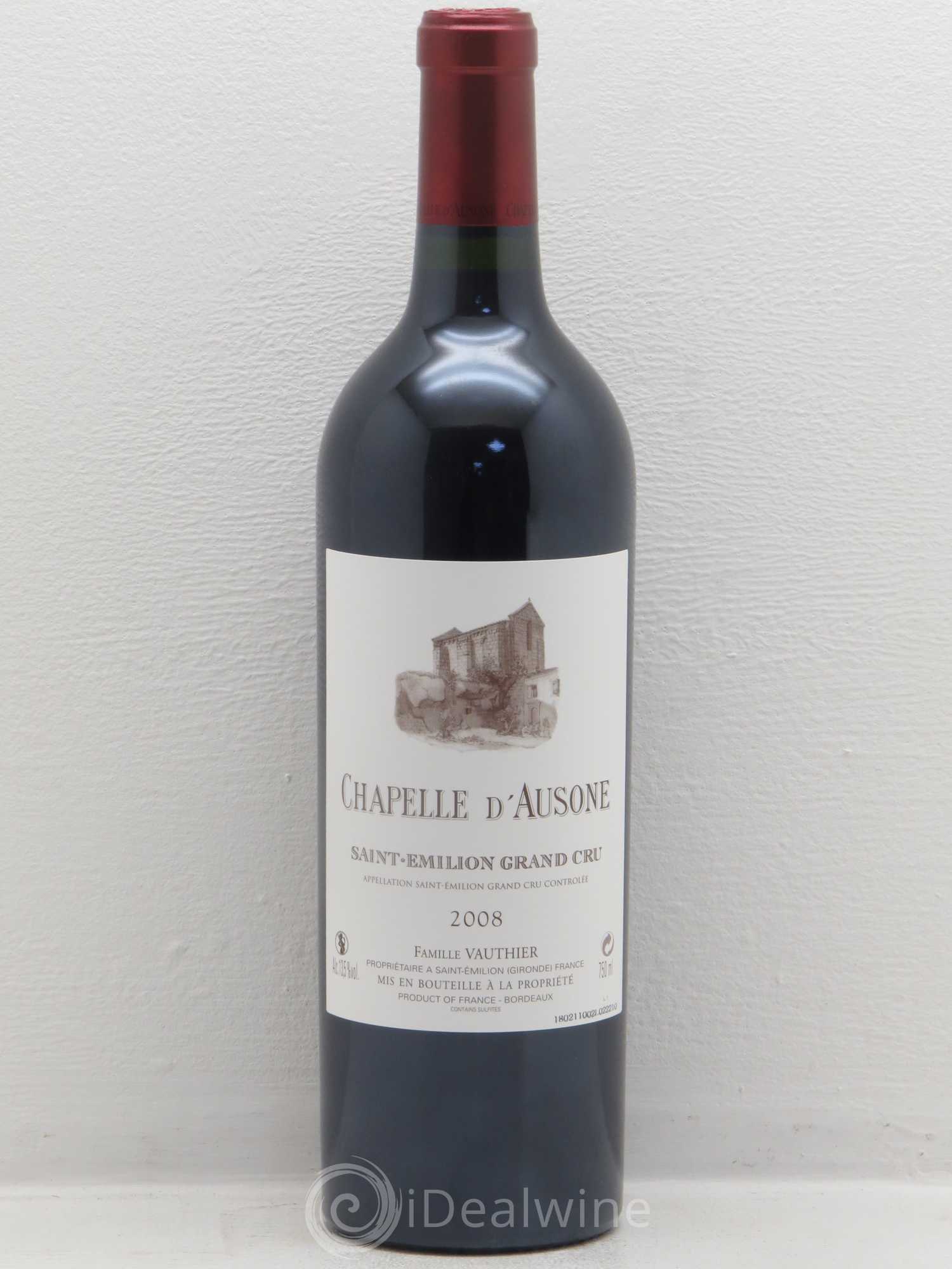 Chapelle d'Ausone Second Vin 2008 - Lot de 1 bouteille - 0