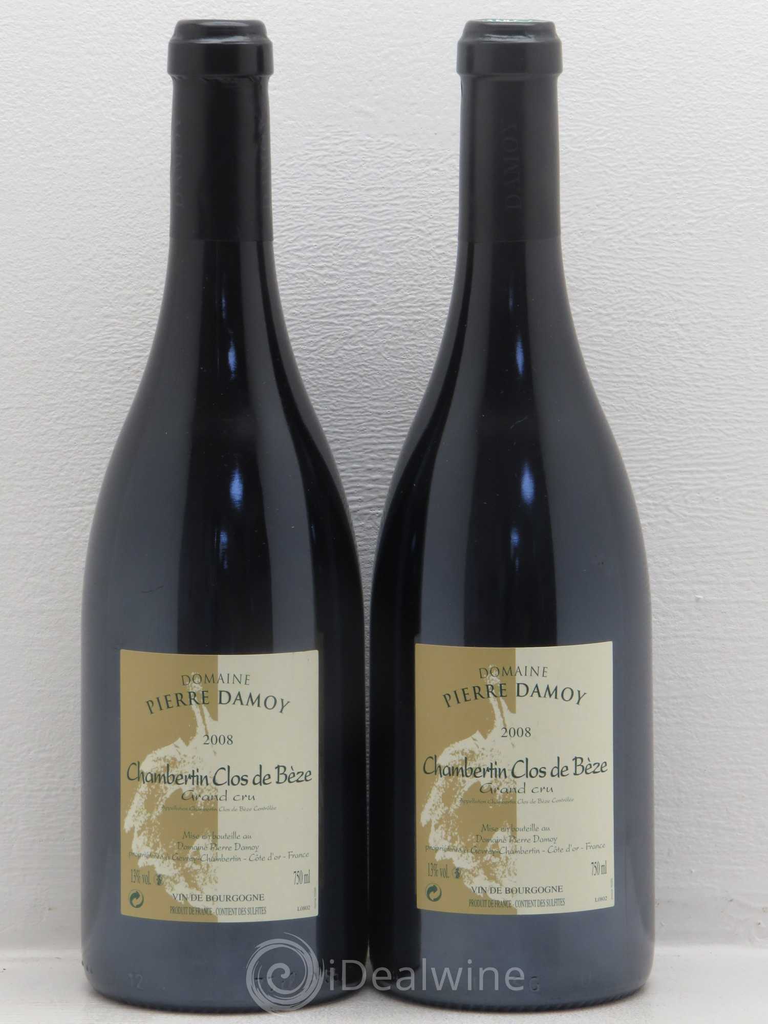 Chambertin Clos de Bèze Grand Cru Pierre Damoy 2008 - Lot de 2 bouteilles - 0