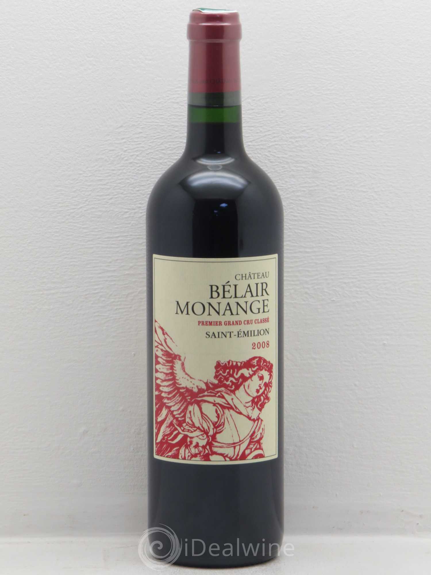 Château Belair (Belair-Monange) 1er Grand Cru Classé B 2008 - Lot de 1 bouteille - 0