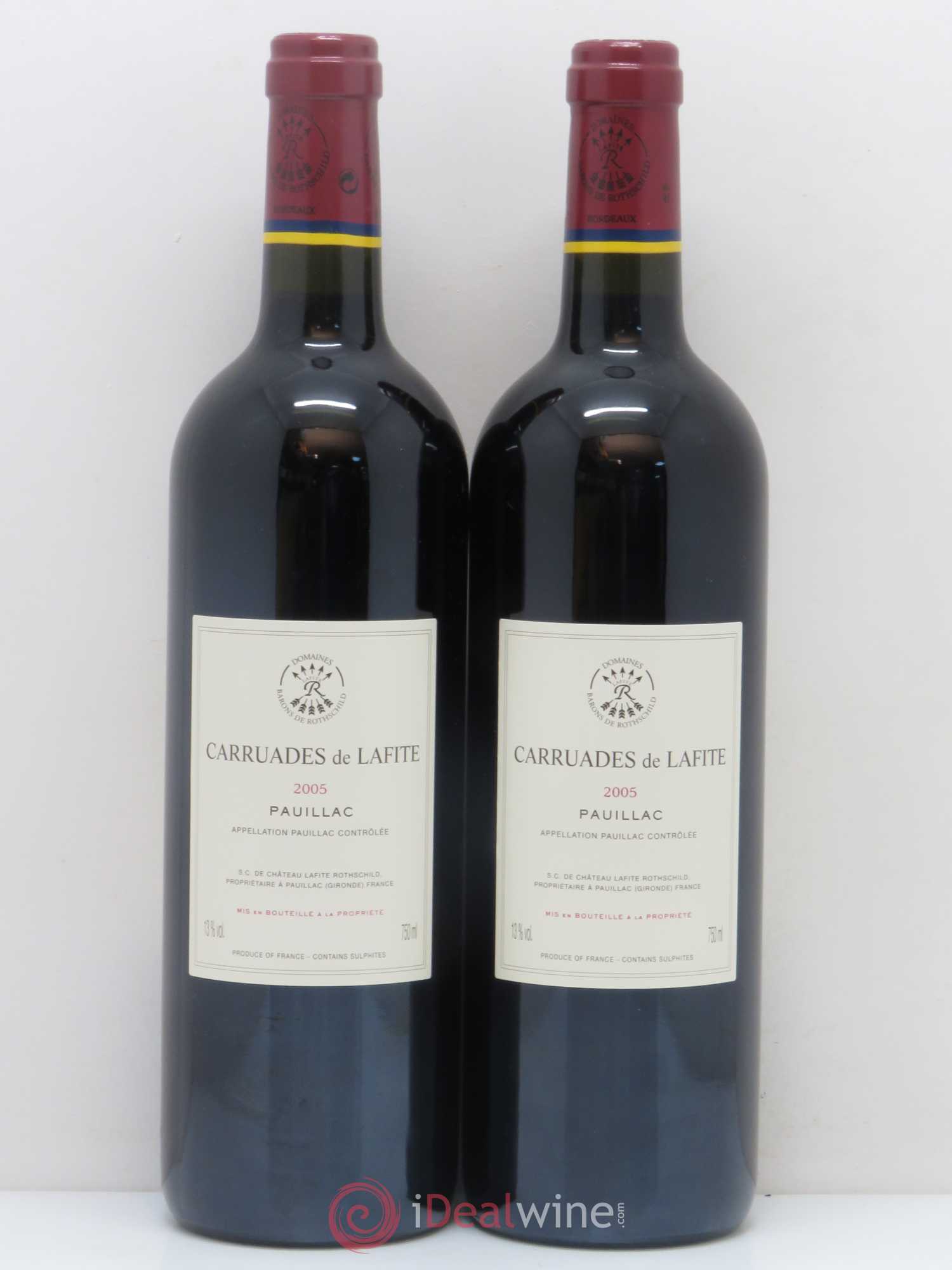 Carruades de Lafite Rothschild Second Vin 2005 - Lot de 2 bouteilles - 1