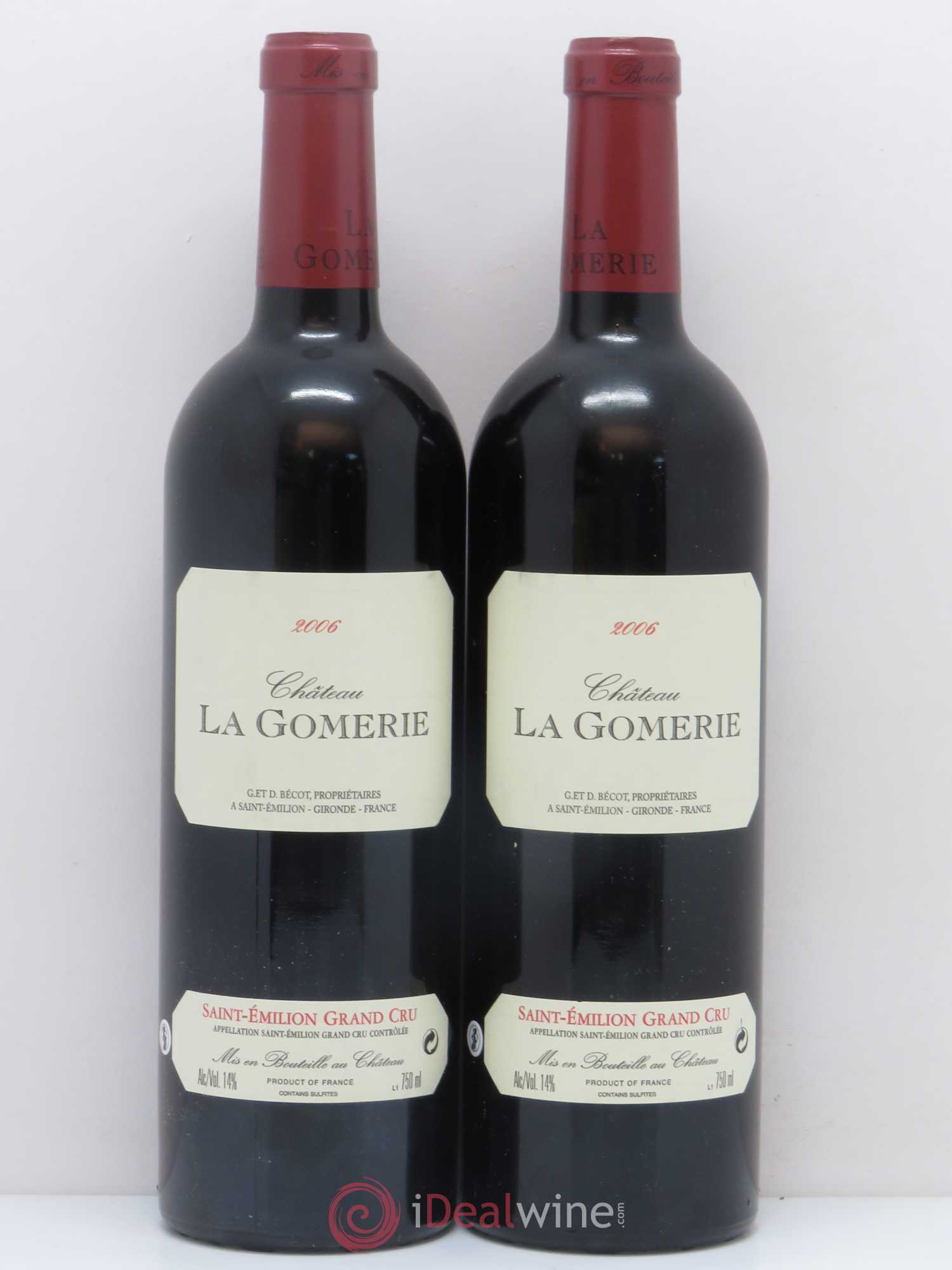 Château La Gomerie 2006 - Lot de 2 bouteilles - 0