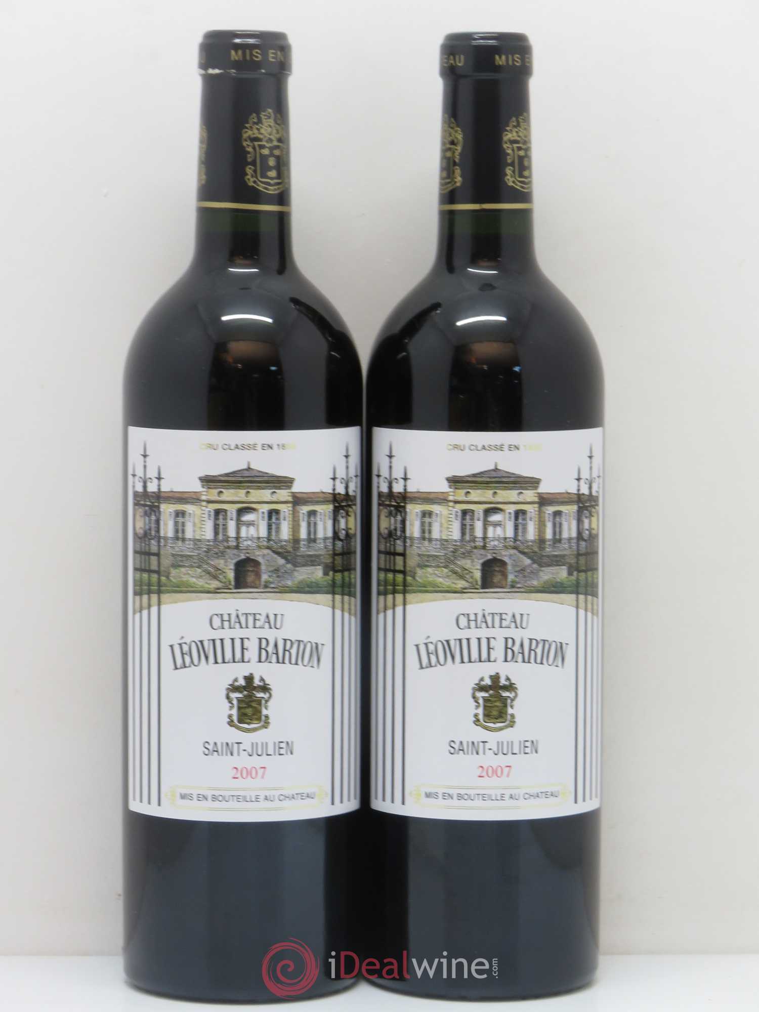 Château Léoville Barton 2ème Grand Cru Classé 2007 - Lot de 2 bouteilles - 0