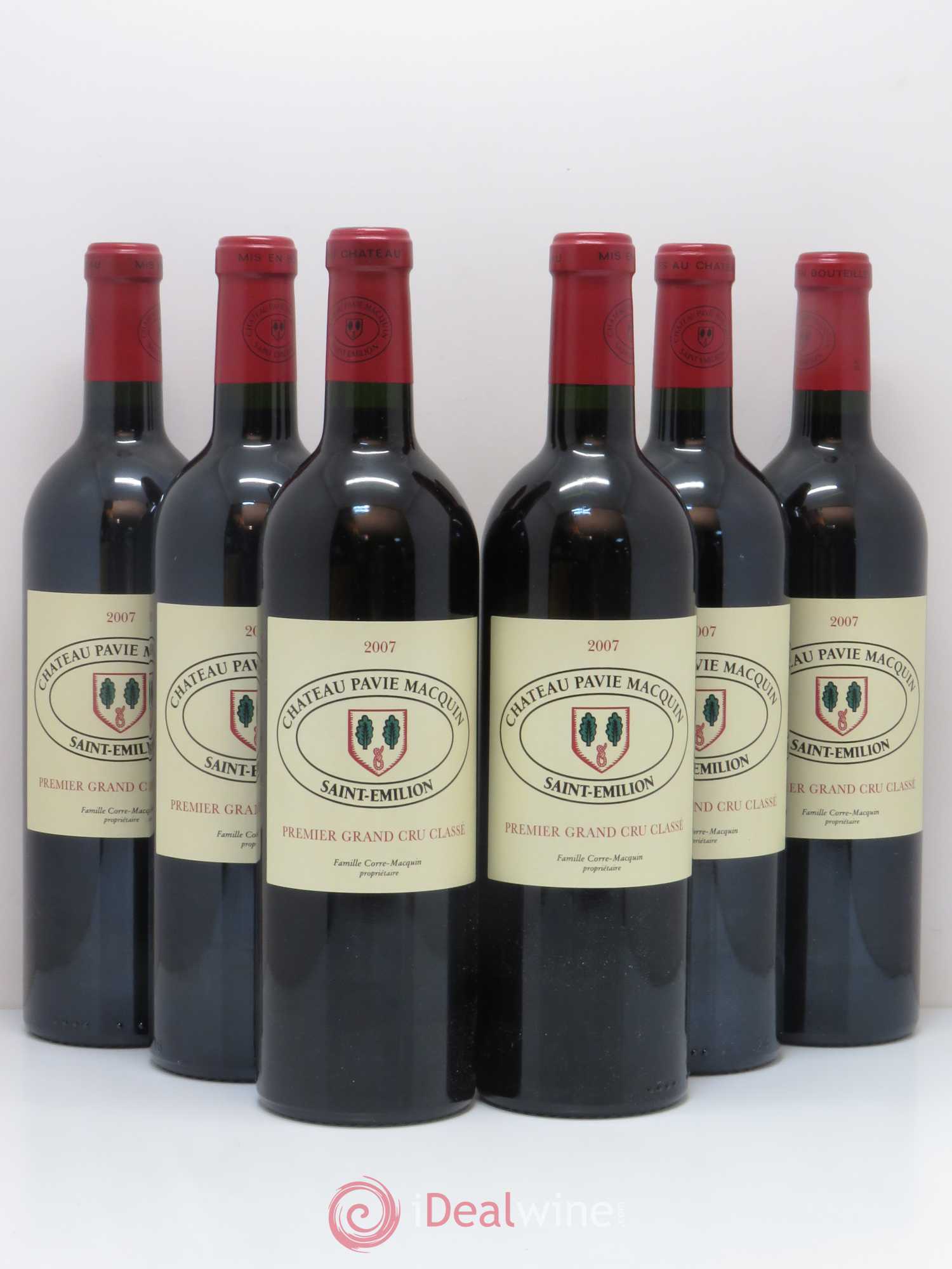 Château Pavie Macquin 1er Grand Cru Classé B 2007 - Lot de 6 bouteilles - 0