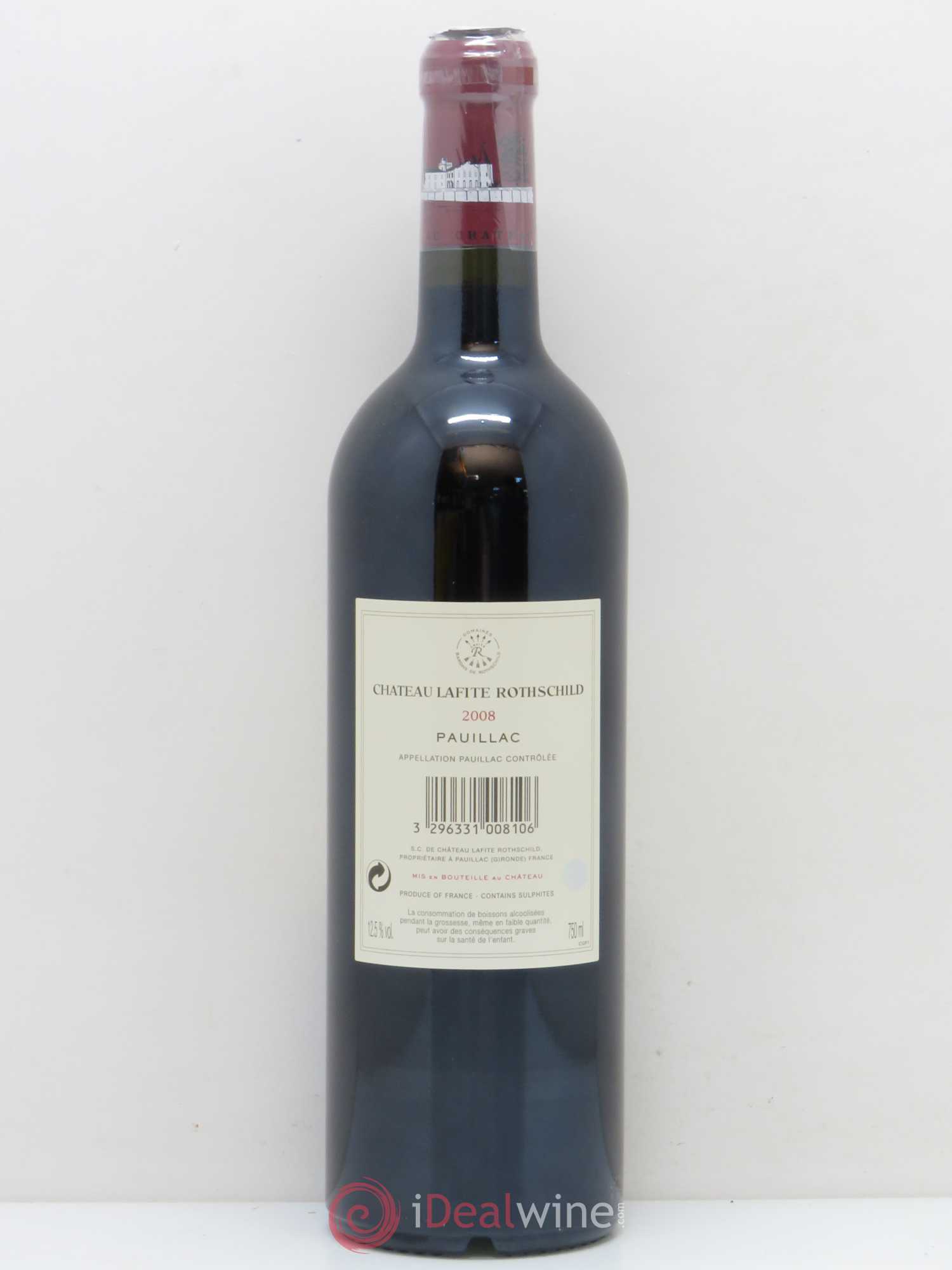 Château Lafite Rothschild 1er Grand Cru Classé 2008 - Lot de 1 bouteille - 1