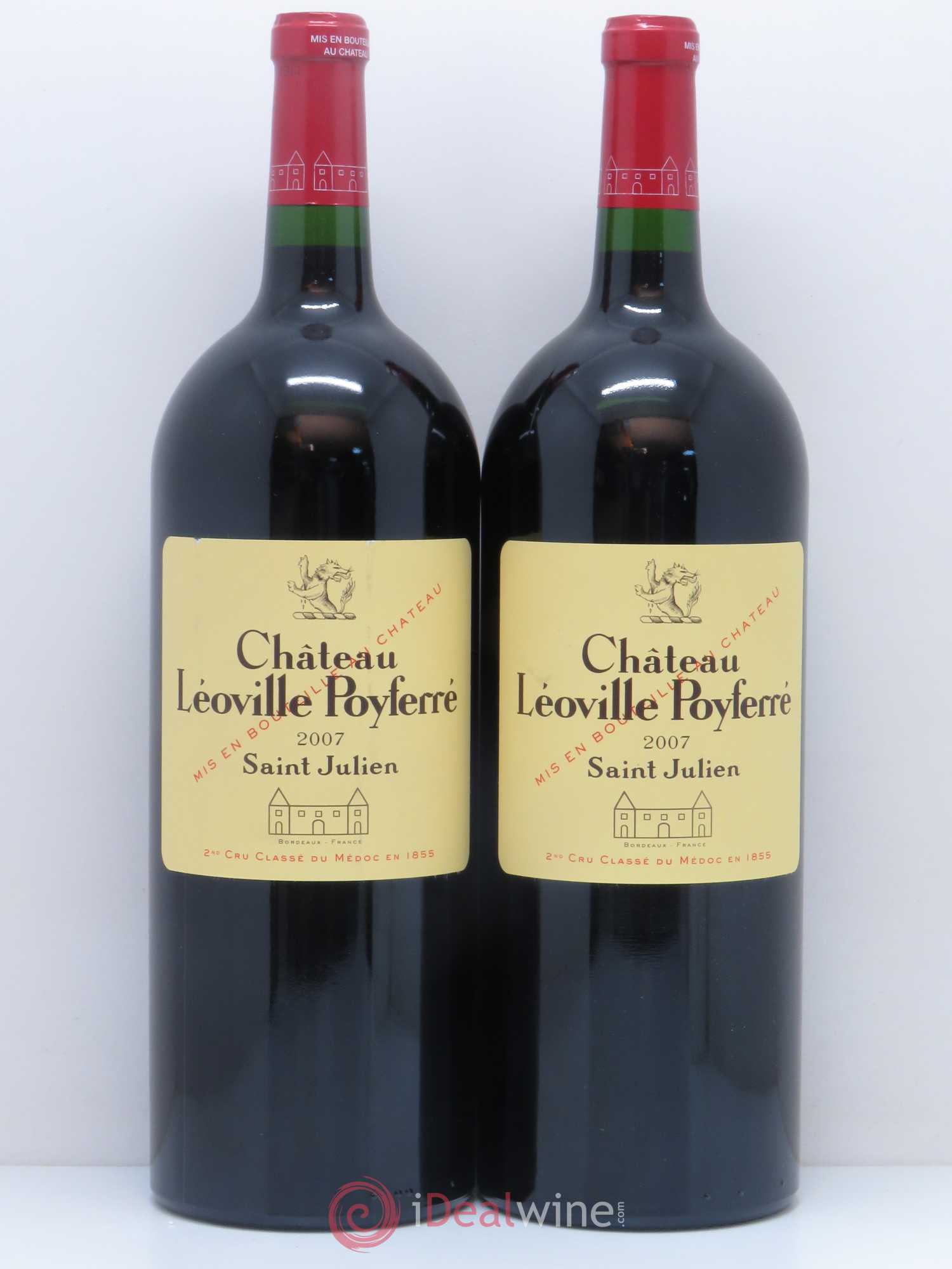 Château Léoville Poyferré 2ème Grand Cru Classé 2007 - Lot de 2 magnums - 0