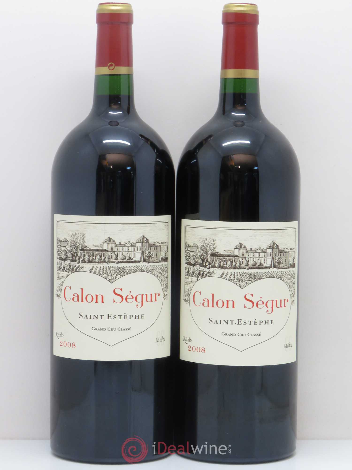 Château Calon Ségur 3ème Grand Cru Classé 2008 - Lot de 2 magnums - 0