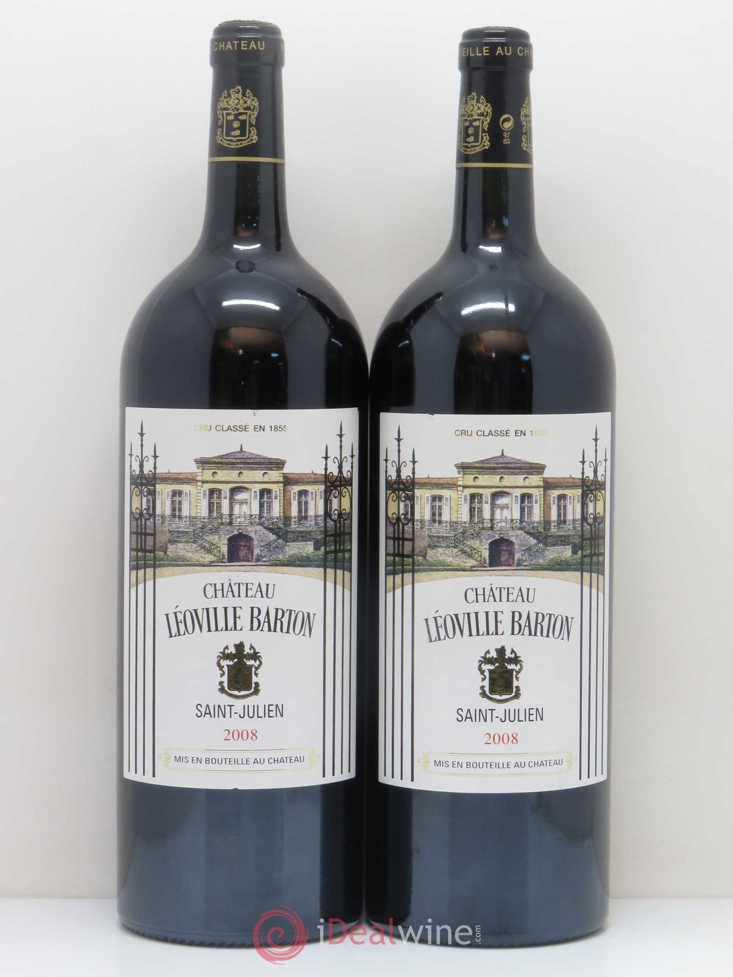 Château Léoville Barton 2ème Grand Cru Classé 2008 - Lot de 2 magnums - 0