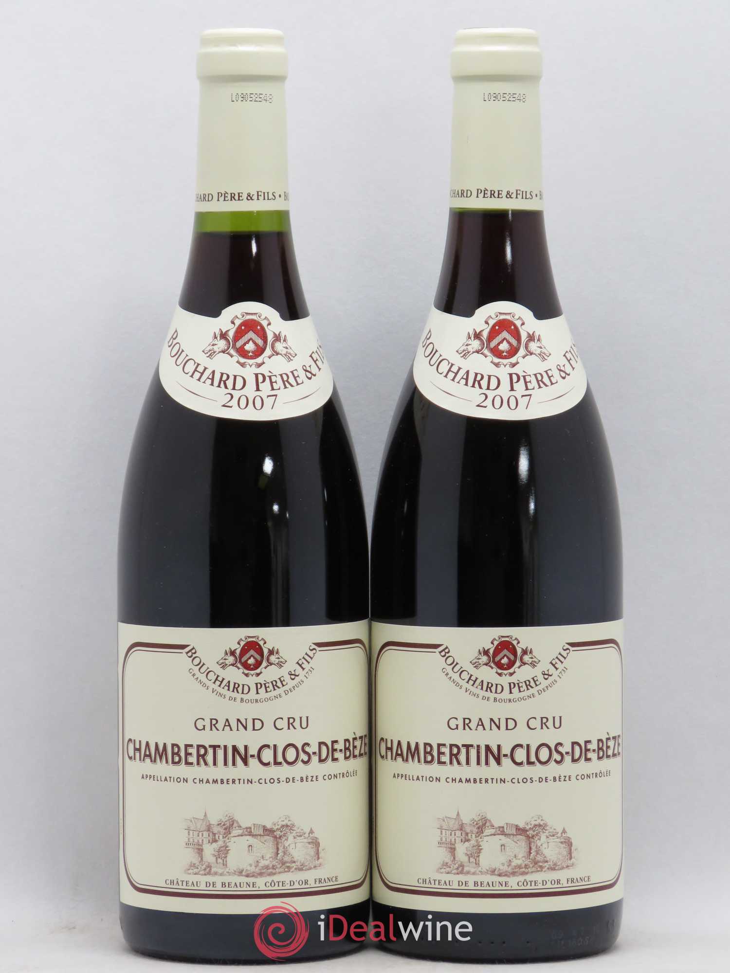 Chambertin Clos de Bèze Grand Cru Bouchard Père & Fils 2007 - Lot de 2 bouteilles - 0
