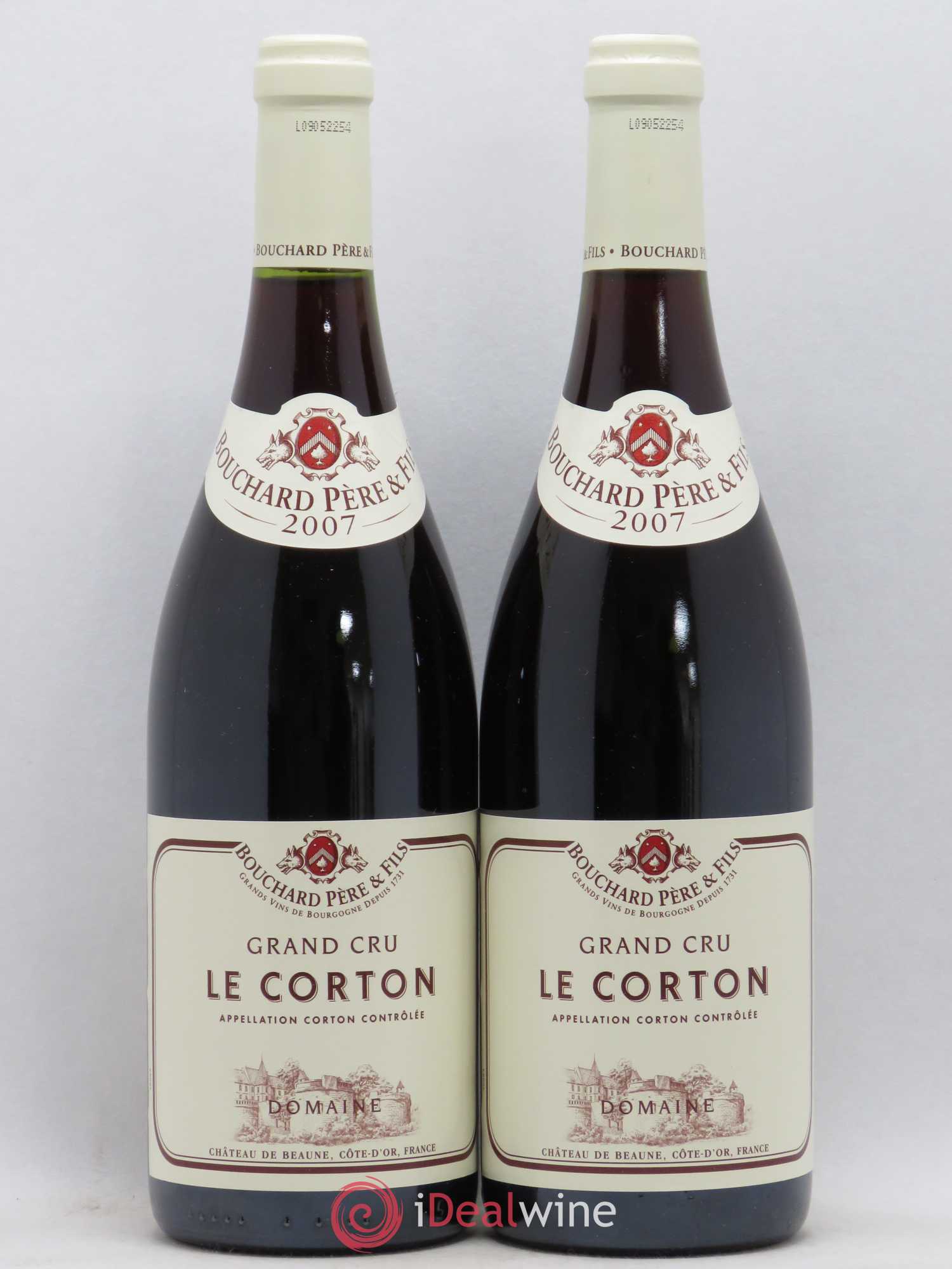 Corton Grand Cru Le Corton Bouchard Père & Fils 2007 - Lot de 2 bouteilles - 0