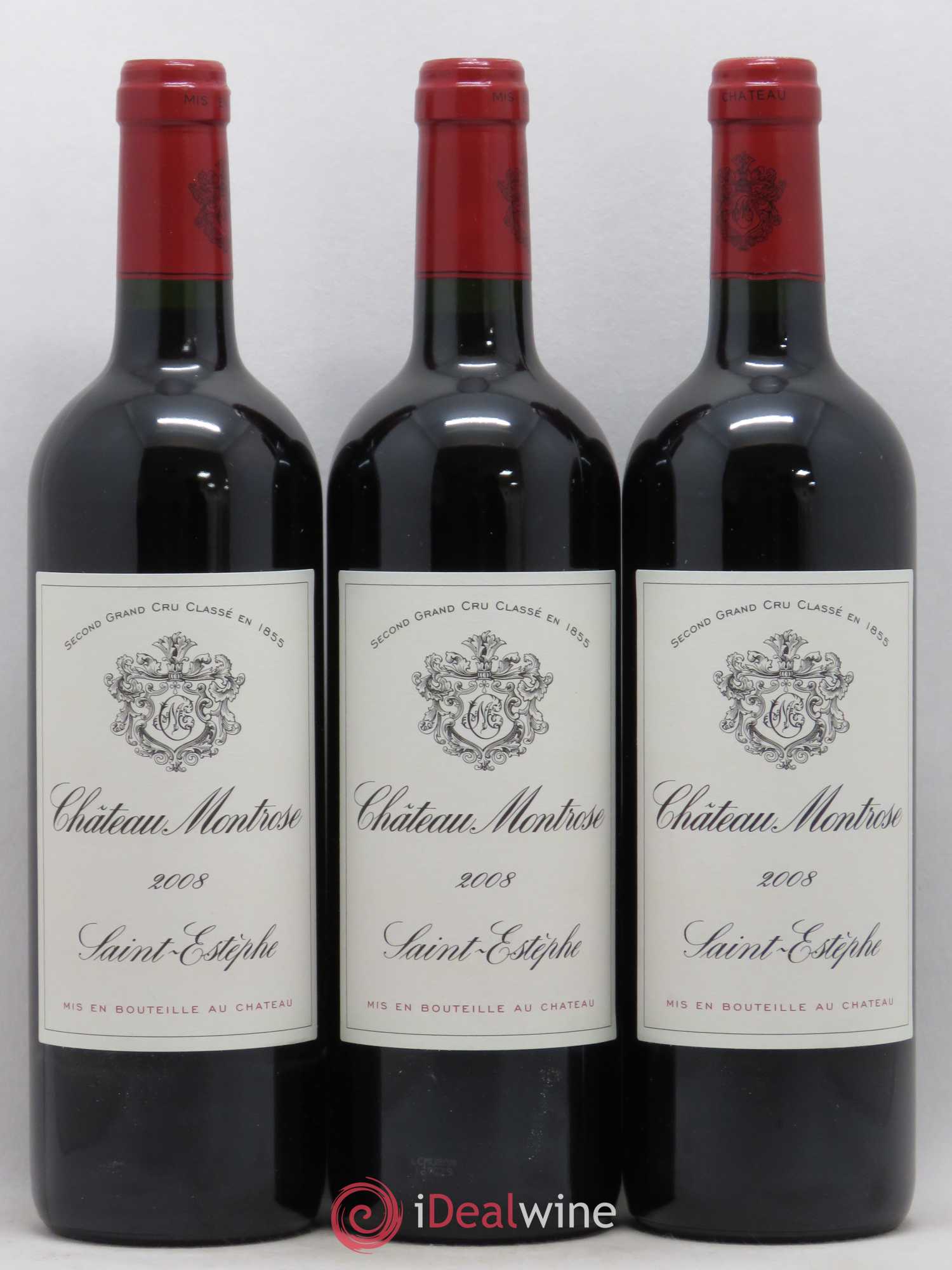Château Montrose 2ème Grand Cru Classé 2008 - Lot de 3 bouteilles - 0