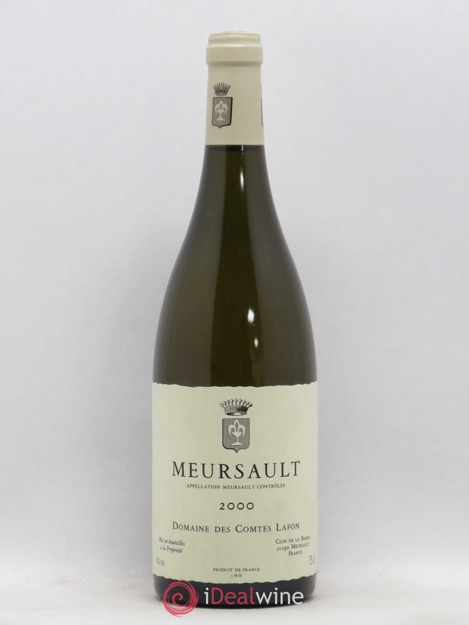 Meursault Comtes Lafon (Domaine des) 2000 - Lot de 1 bouteille - 0