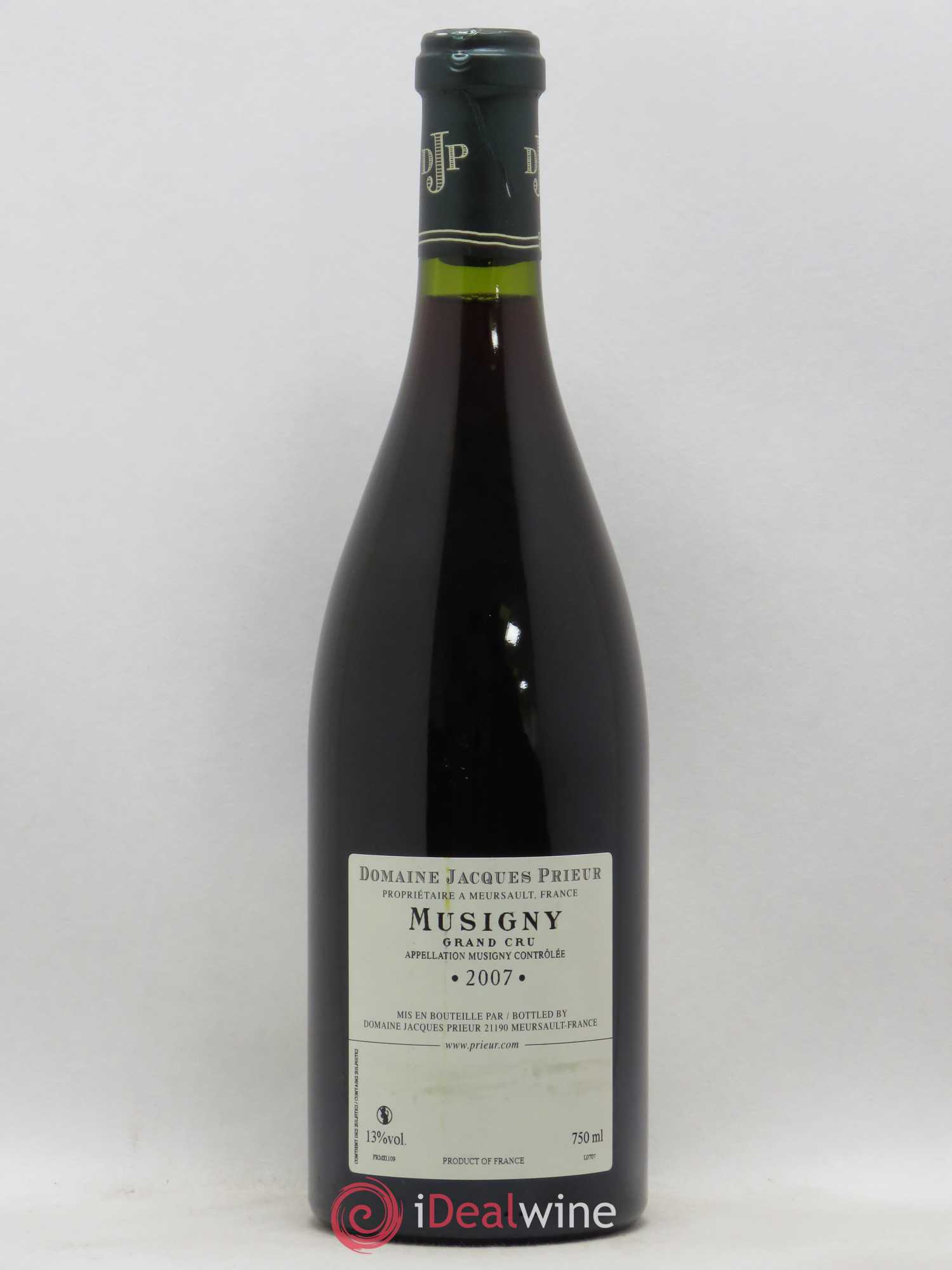 Musigny Grand Cru Jacques Prieur (Domaine) 2007 - Lot de 1 bouteille - 1