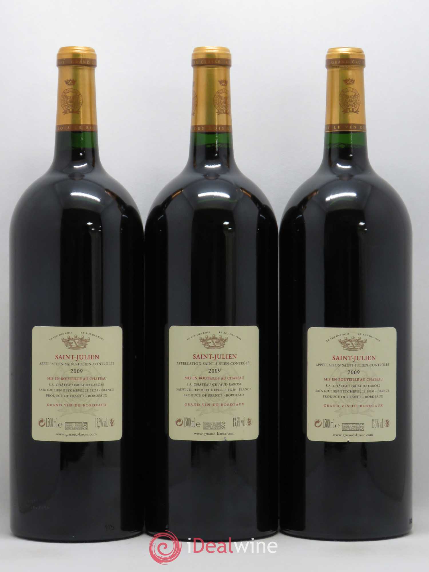 Château Gruaud Larose 2ème Grand Cru Classé 2009 - Lot de 3 magnums - 1