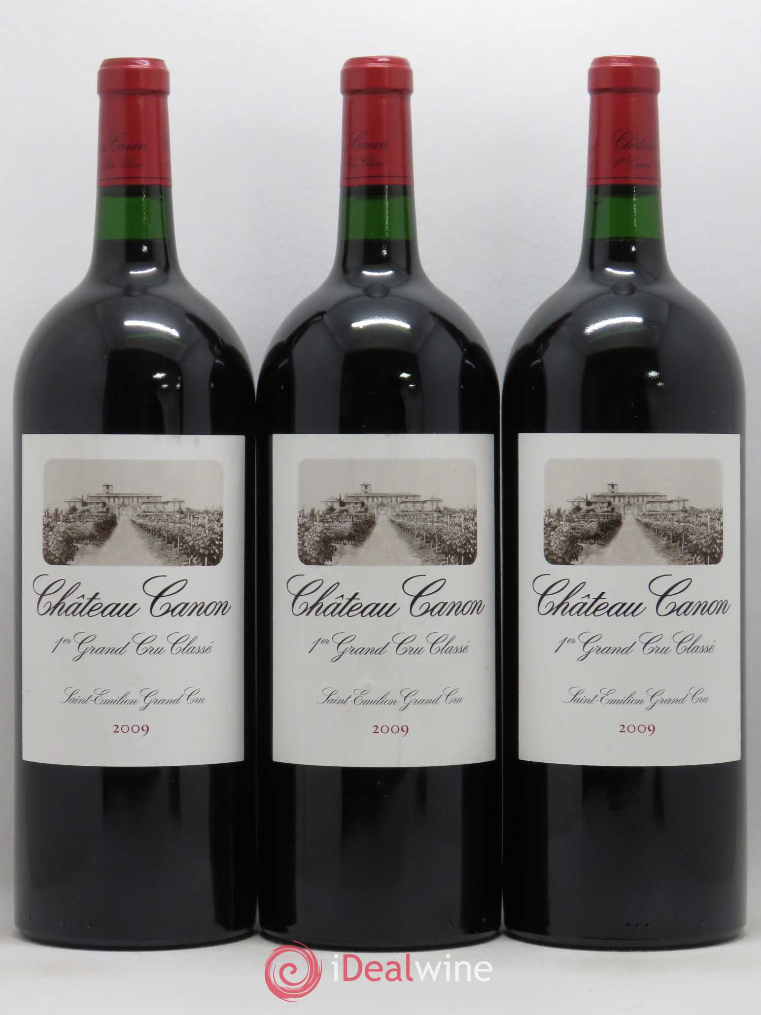 Château Canon 1er Grand Cru Classé B 2009 - Lot de 3 magnums - 0