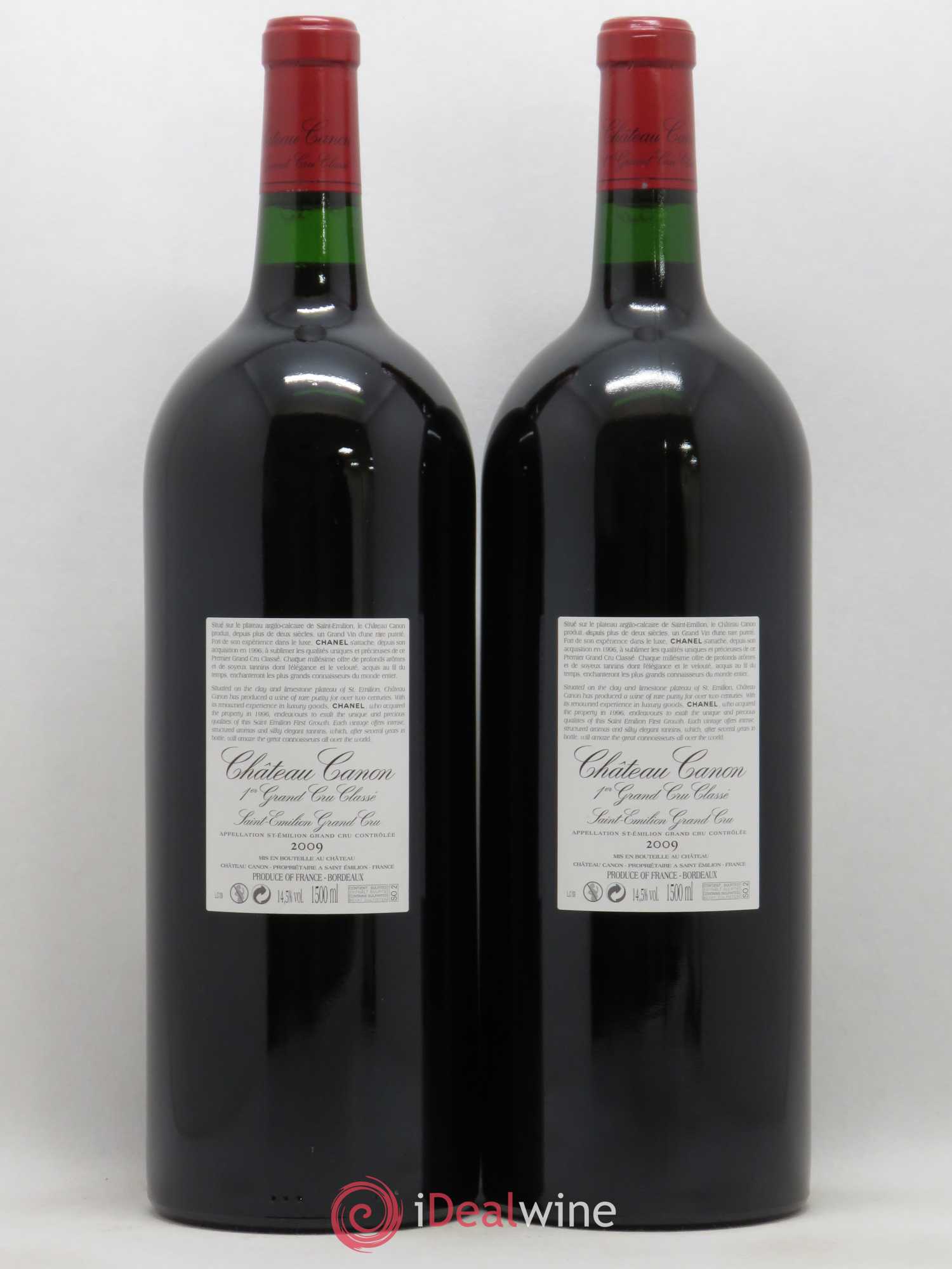 Château Canon 1er Grand Cru Classé B 2009 - Lot de 2 magnums - 1