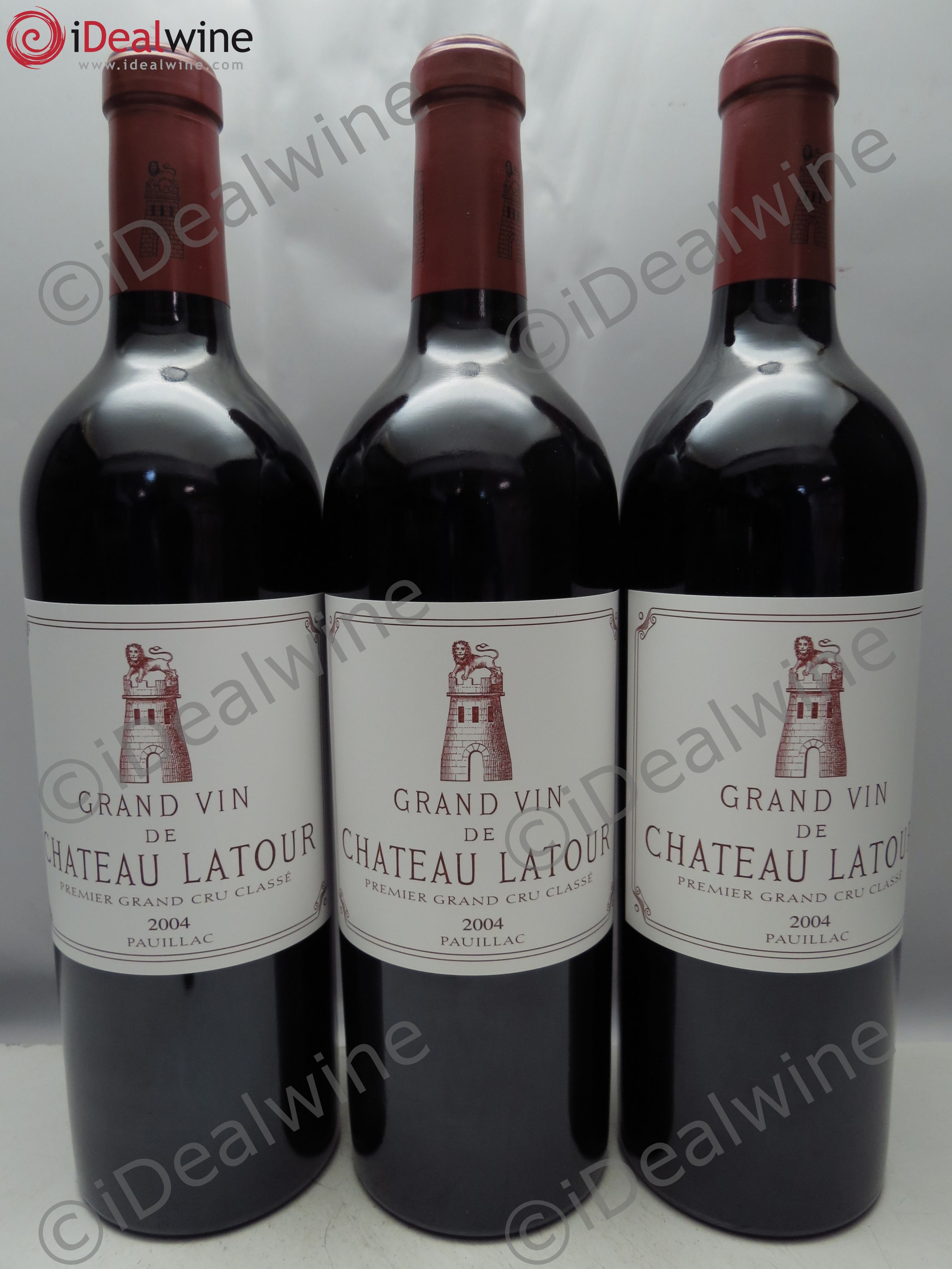 Château Latour 1er Grand Cru Classé 2004 - Lot de 3 bouteilles - 0