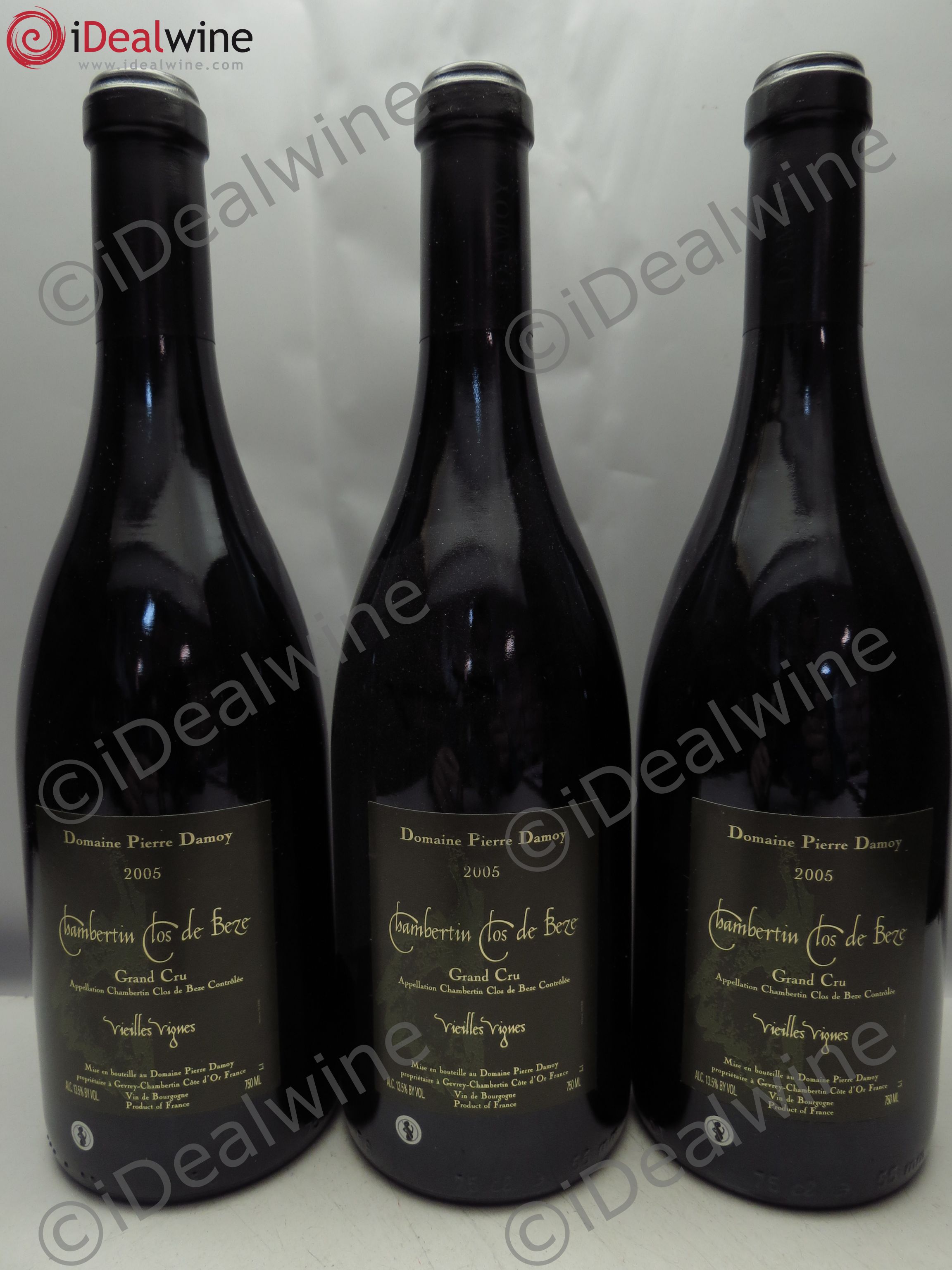 Chambertin Clos de Bèze Grand Cru Pierre Damoy Vieilles Vignes 2005 - Lot de 3 bouteilles - 0