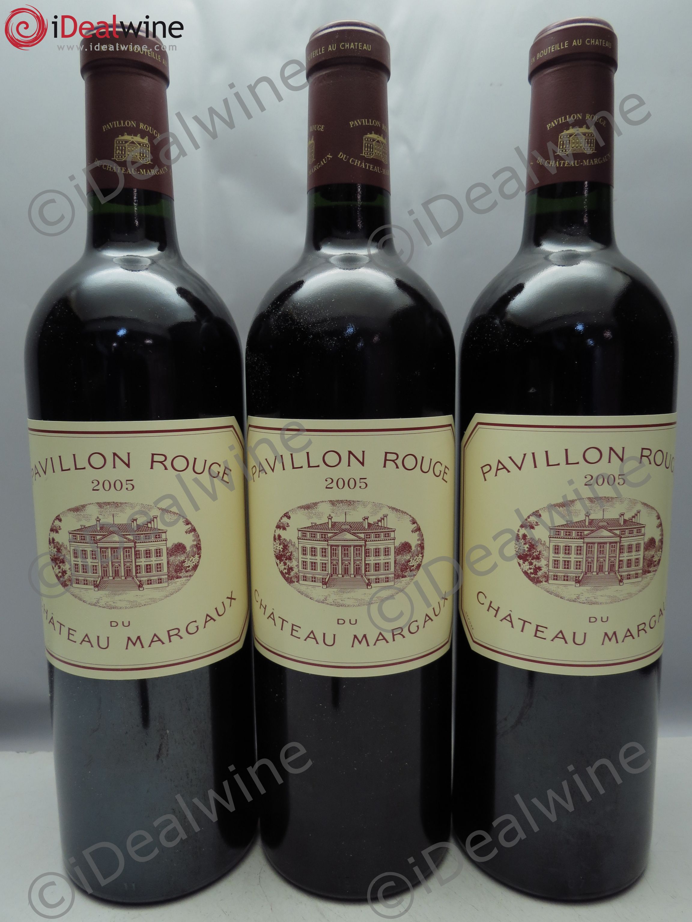 Pavillon Rouge du Château Margaux Second Vin 2005 - Lot de 3 bouteilles - 0